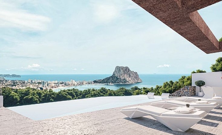  In der schönen Ortschaft Calpe gelegen, bieten diese exklusiven Villen eine privilegierte Umgebung mit Meerblick. Mit nur zwei verfügbaren Immobilien