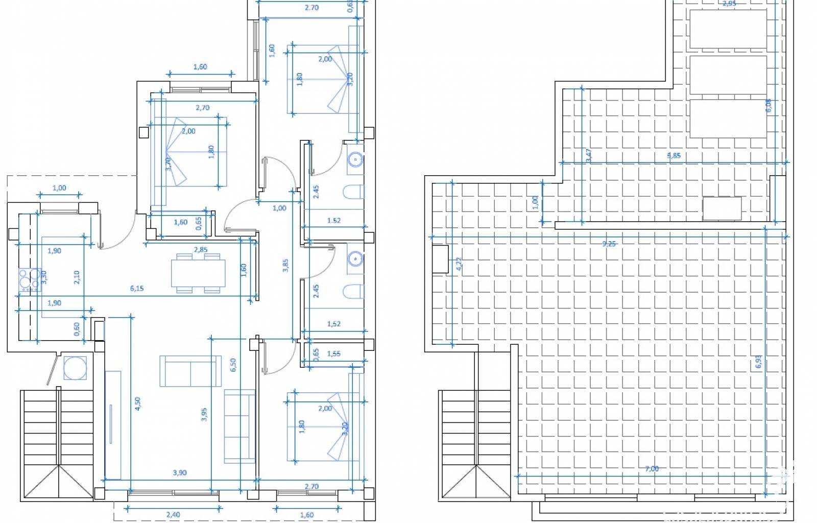  Im Herzen der Wohnanlage La Marina, in einer ruhigen Gegend, liegt dieses neue Projekt mit 15 freistehenden Villen und Doppelhaushälften. Alle Häuser