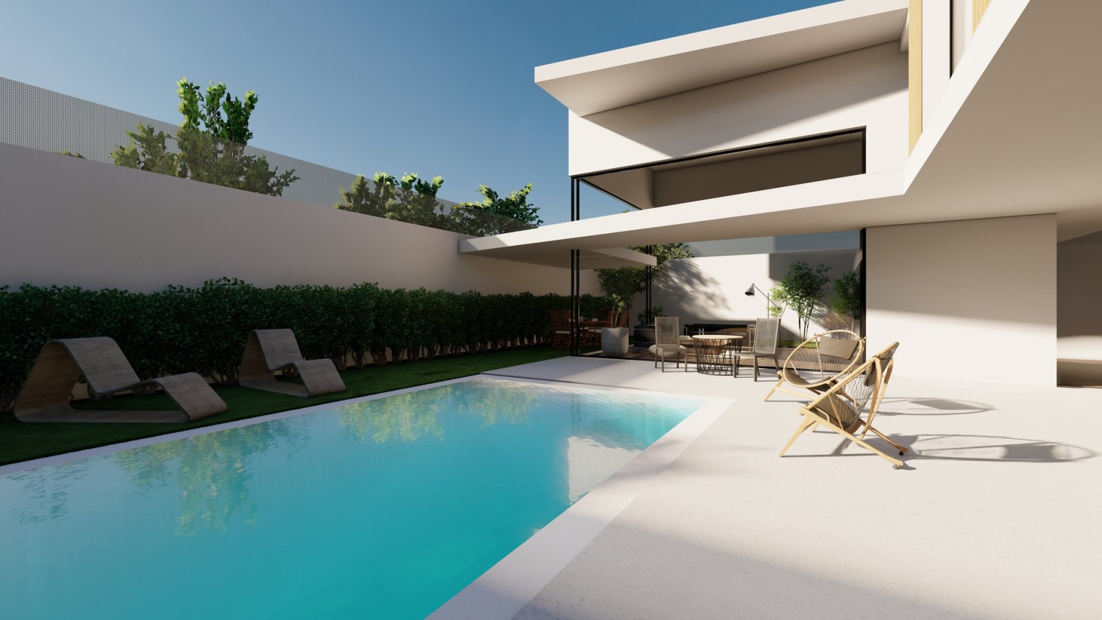  In der charmanten Umgebung von Los Baños de Fortuna gelegen, bieten diese freistehenden Häuser einen exklusiven und komfortablen Lebensstil. Mit insg