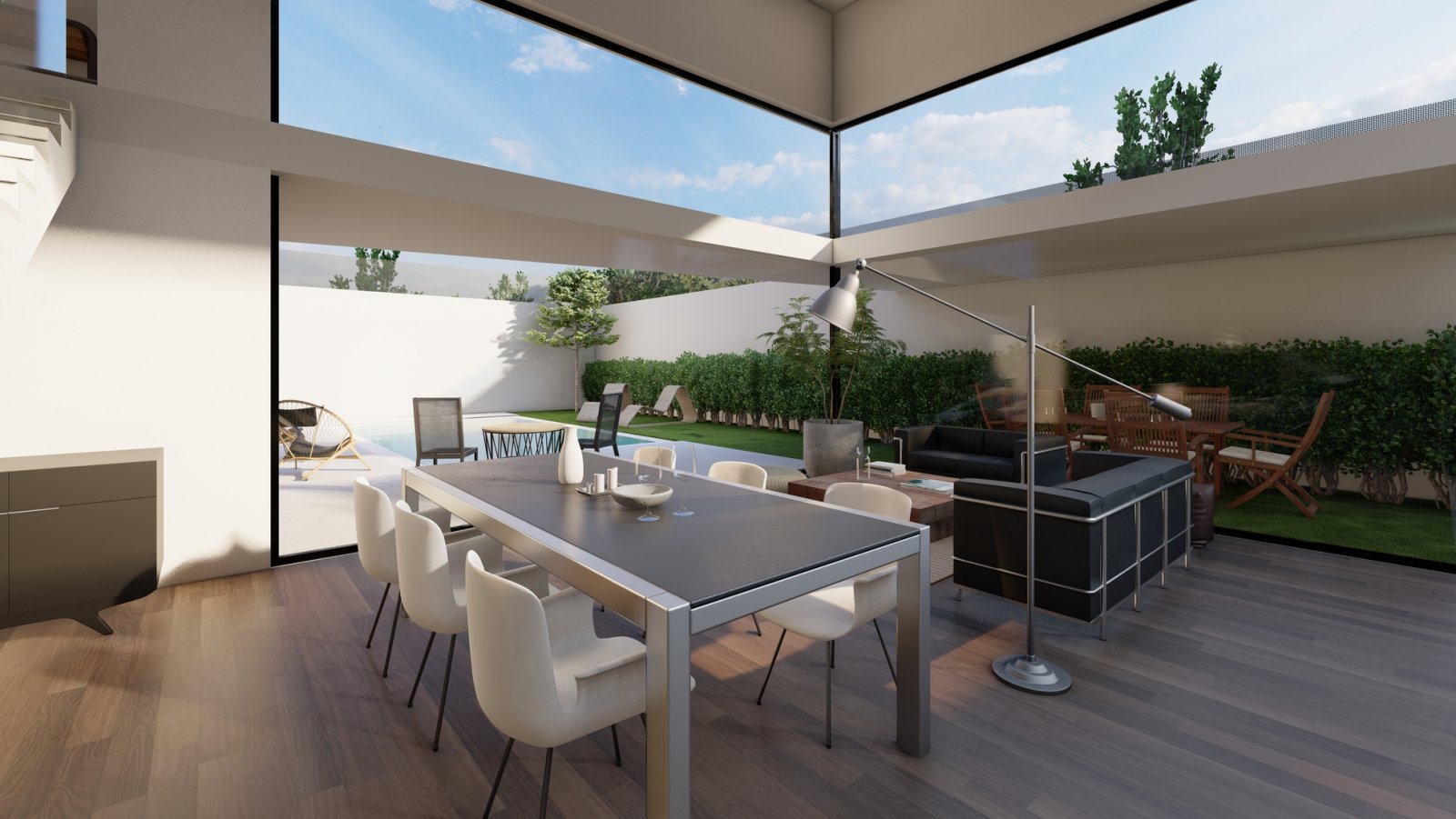  In der charmanten Umgebung von Los Baños de Fortuna gelegen, bieten diese freistehenden Häuser einen exklusiven und komfortablen Lebensstil. Mit insg