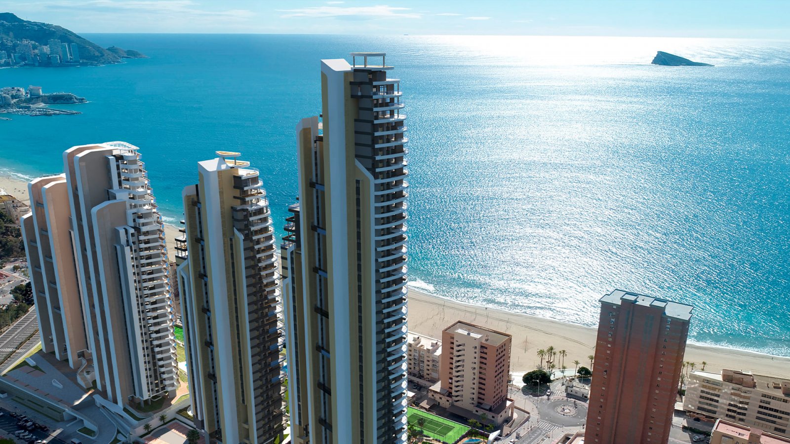  In der lebhaften Stadt Benidorm gelegen, bietet dieser Wohnkomplex eine Auswahl von 168 Immobilien, darunter Apartments und Penthäuser. Entworfen für