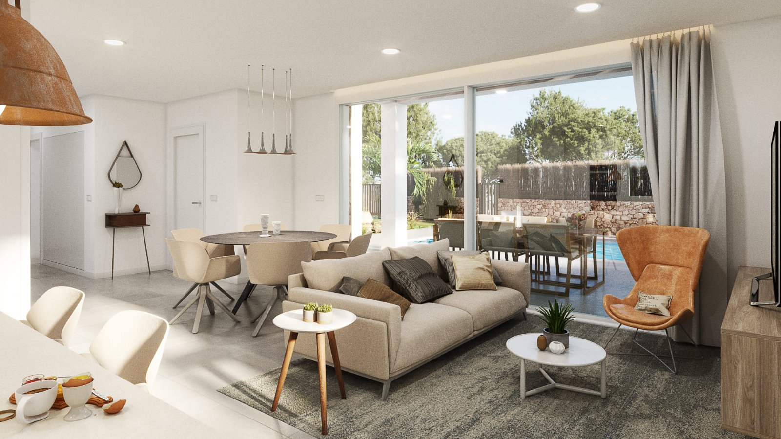  In der wunderschönen Gegend von Orihuela Costa gelegen, bietet dieses freistehende Chalet ein einzigartiges Wohnerlebnis. Nur 3 km vom Meer entfernt,