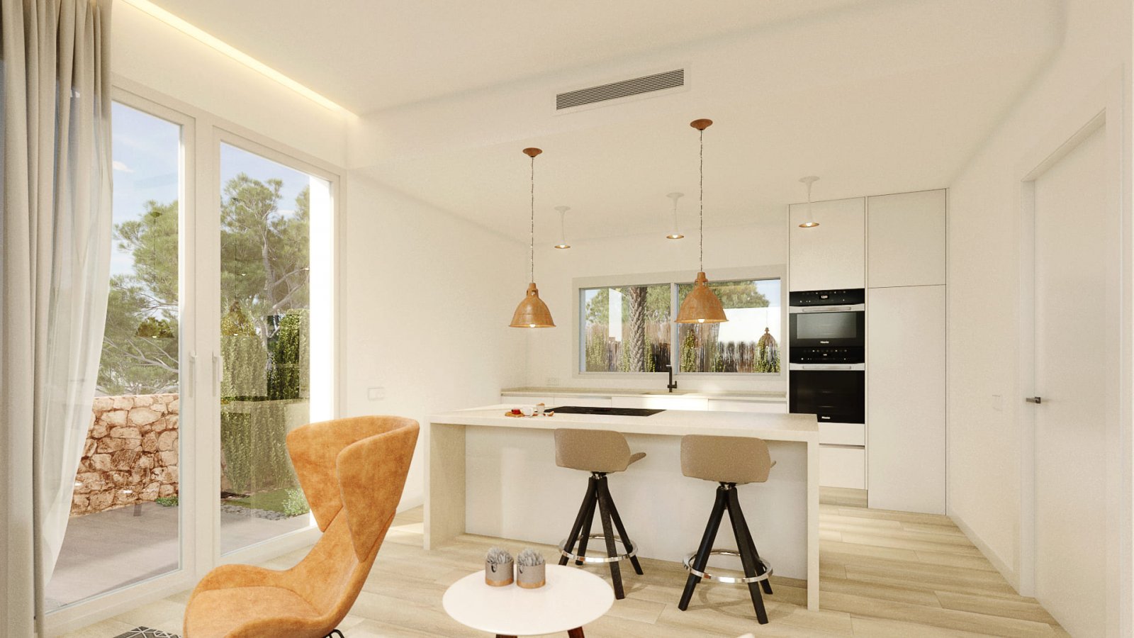  In der wunderschönen Gegend von Orihuela Costa gelegen, bietet dieses freistehende Chalet ein einzigartiges Wohnerlebnis. Nur 3 km vom Meer entfernt,