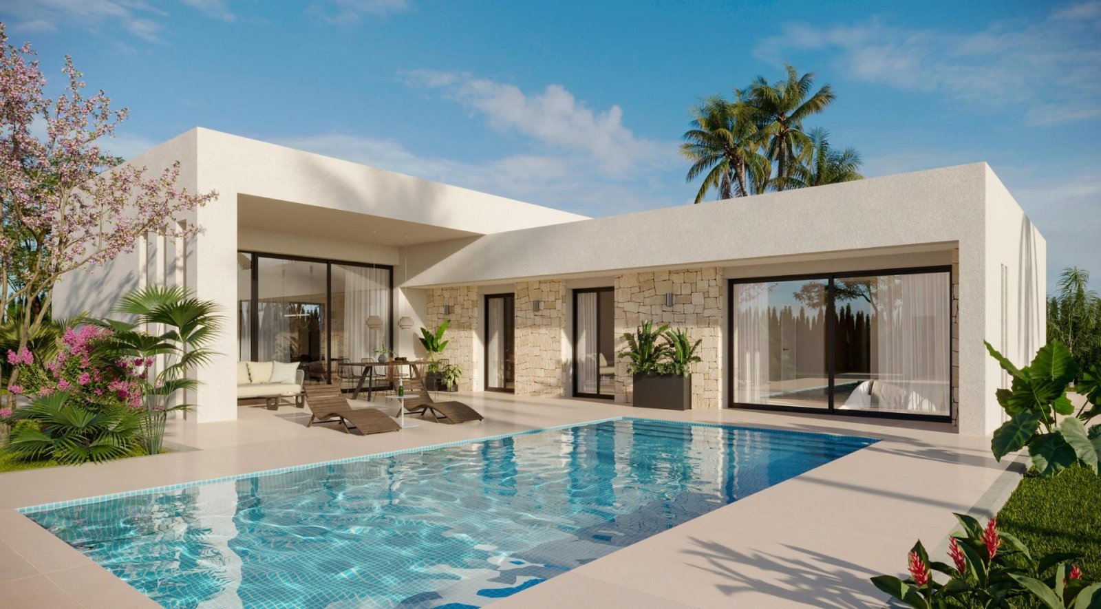  In der charmanten Stadt Aspe gelegen, bietet diese Wohnanlage 16 freistehende Häuser, die für diejenigen entworfen wurden, die eine ruhige und gut an