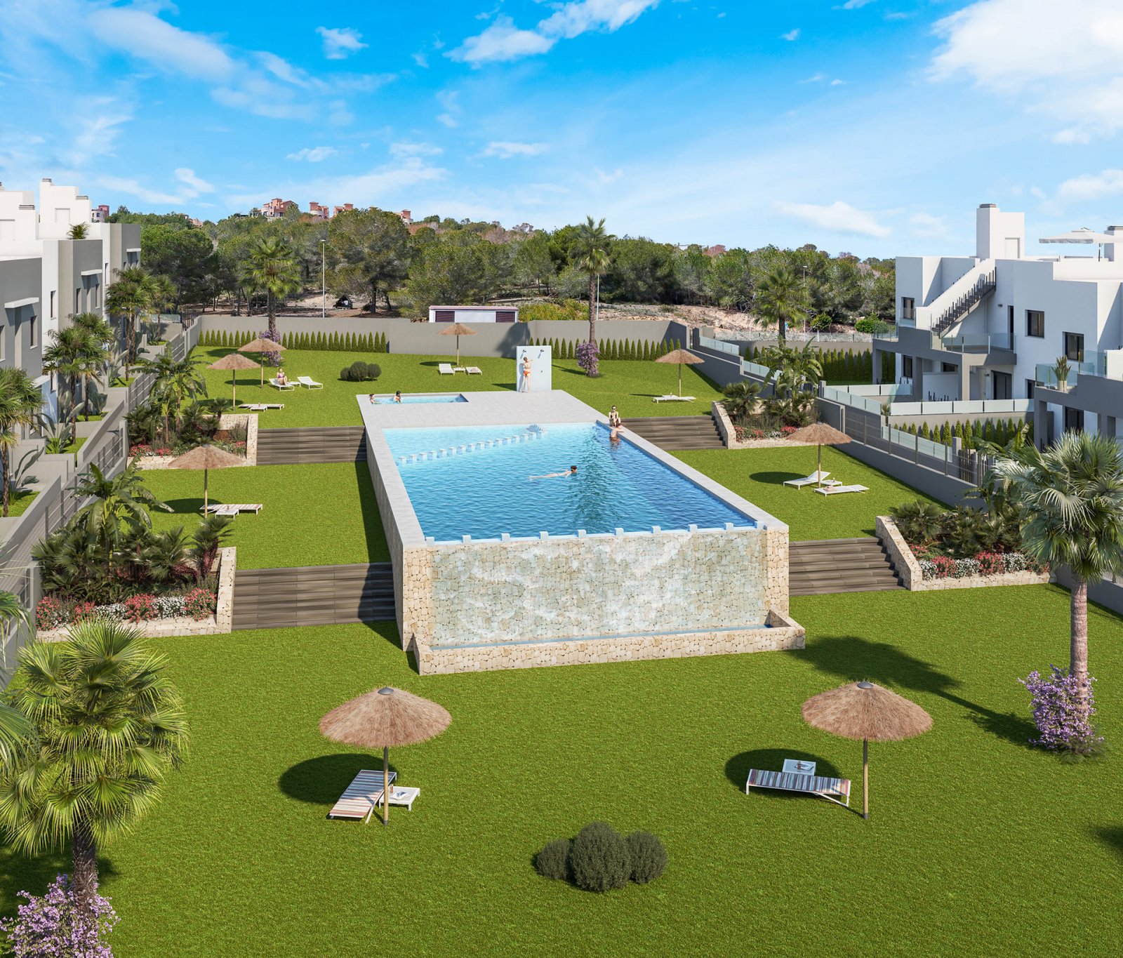  In der charmanten Ortschaft San Miguel de Salinas gelegen, bietet dieser Wohnkomplex eine Auswahl von 16 Bungalows, unterteilt in High-Bungalow und L