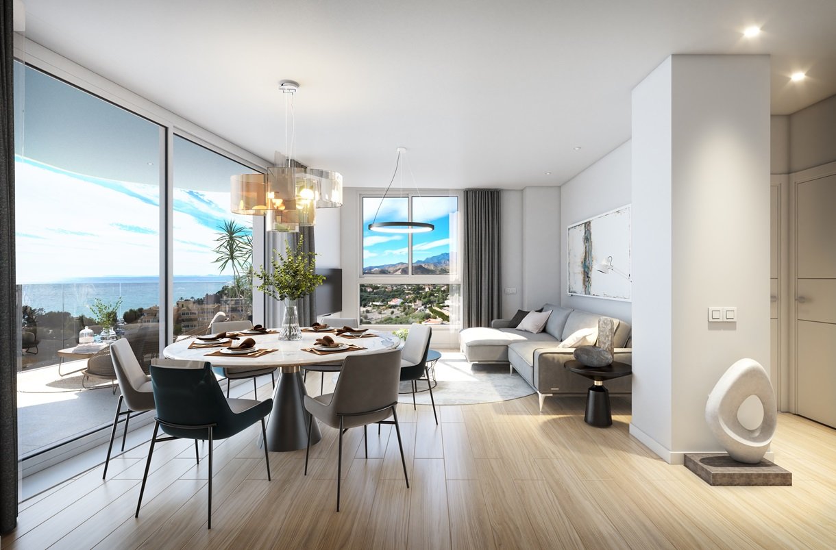  In der charmanten Stadt La Vila Joiosa gelegen, bietet diese Wohnanlage ein einzigartiges Wohnerlebnis in erster Meereslinie. Mit nur zwei verfügbare