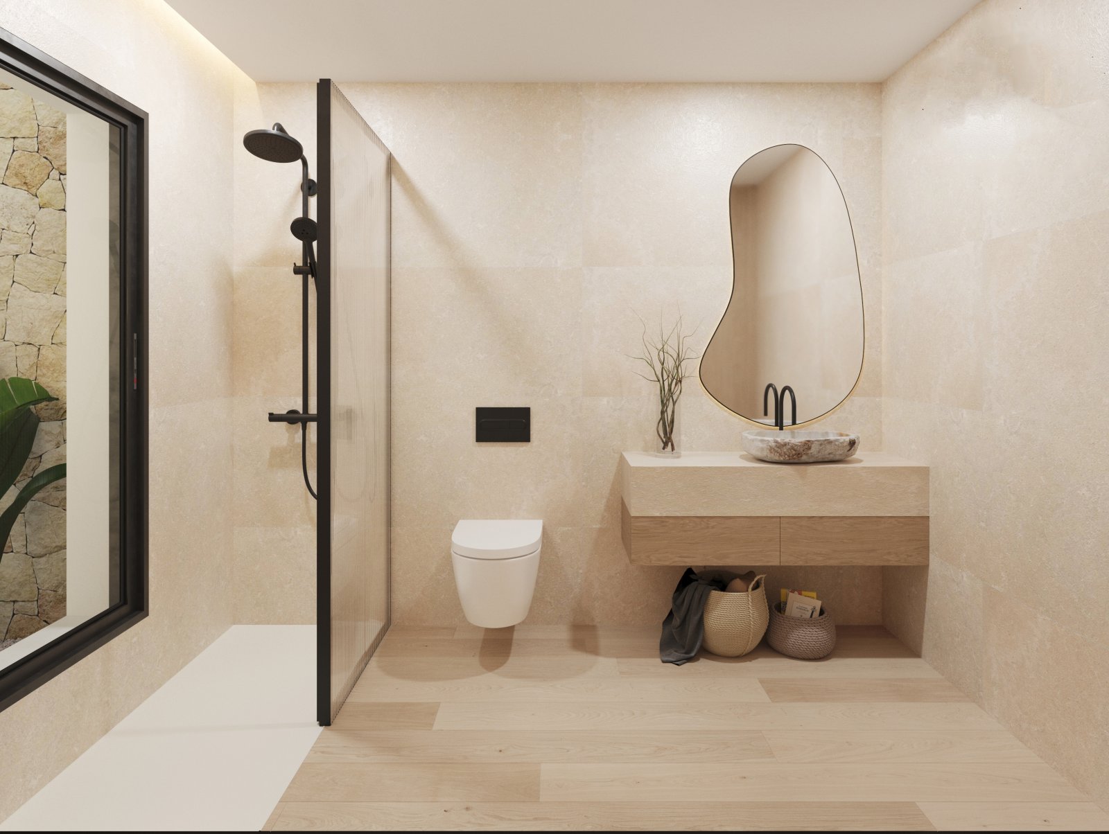  In der charmanten Stadt Polop gelegen, bietet diese exklusive Sammlung freistehender Häuser eine privilegierte Umgebung mit Meerblick. Mit nur drei v