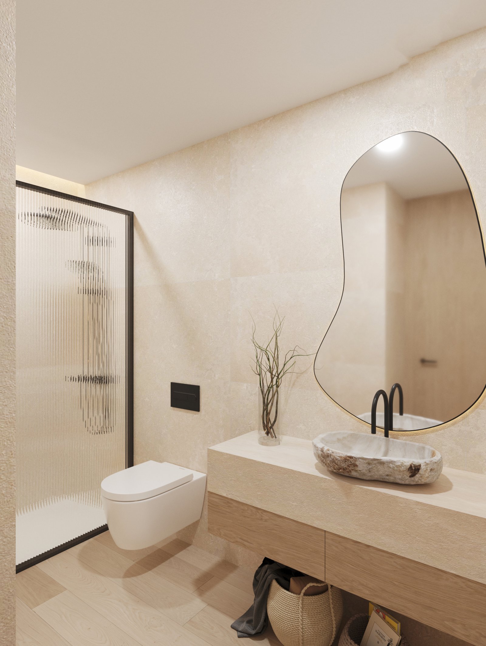  In der charmanten Stadt Polop gelegen, bietet diese exklusive Sammlung freistehender Häuser eine privilegierte Umgebung mit Meerblick. Mit nur drei v