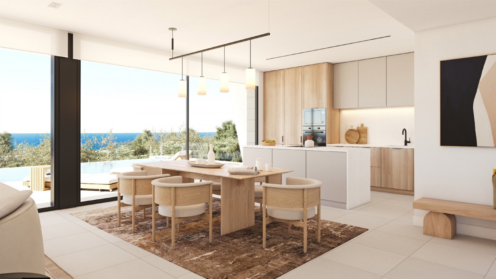  Im charmanten Ort Benitachell gelegen, bieten diese exklusiven Villen ein einzigartiges Wohnerlebnis mit Meerblick. Mit nur vier verfügbaren Immobili