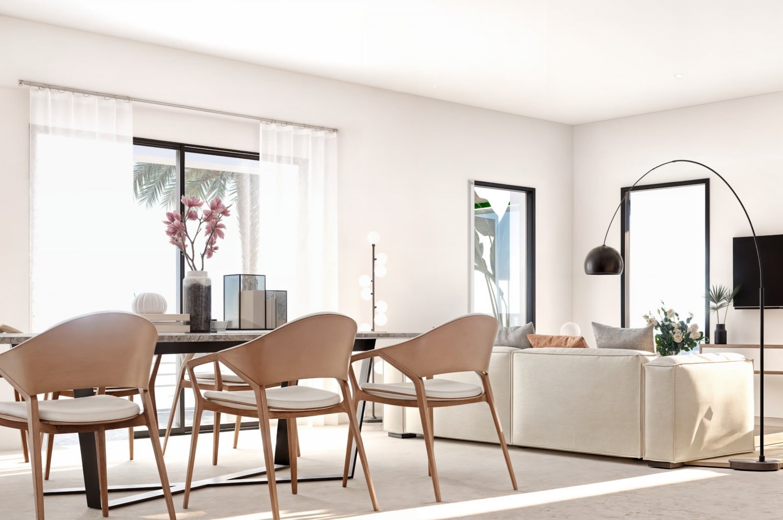  In der charmanten Stadt Finestrat gelegen, bietet diese exklusive Sammlung von sechs unabhängigen Häusern eine privilegierte Umgebung mit Meerblick. 