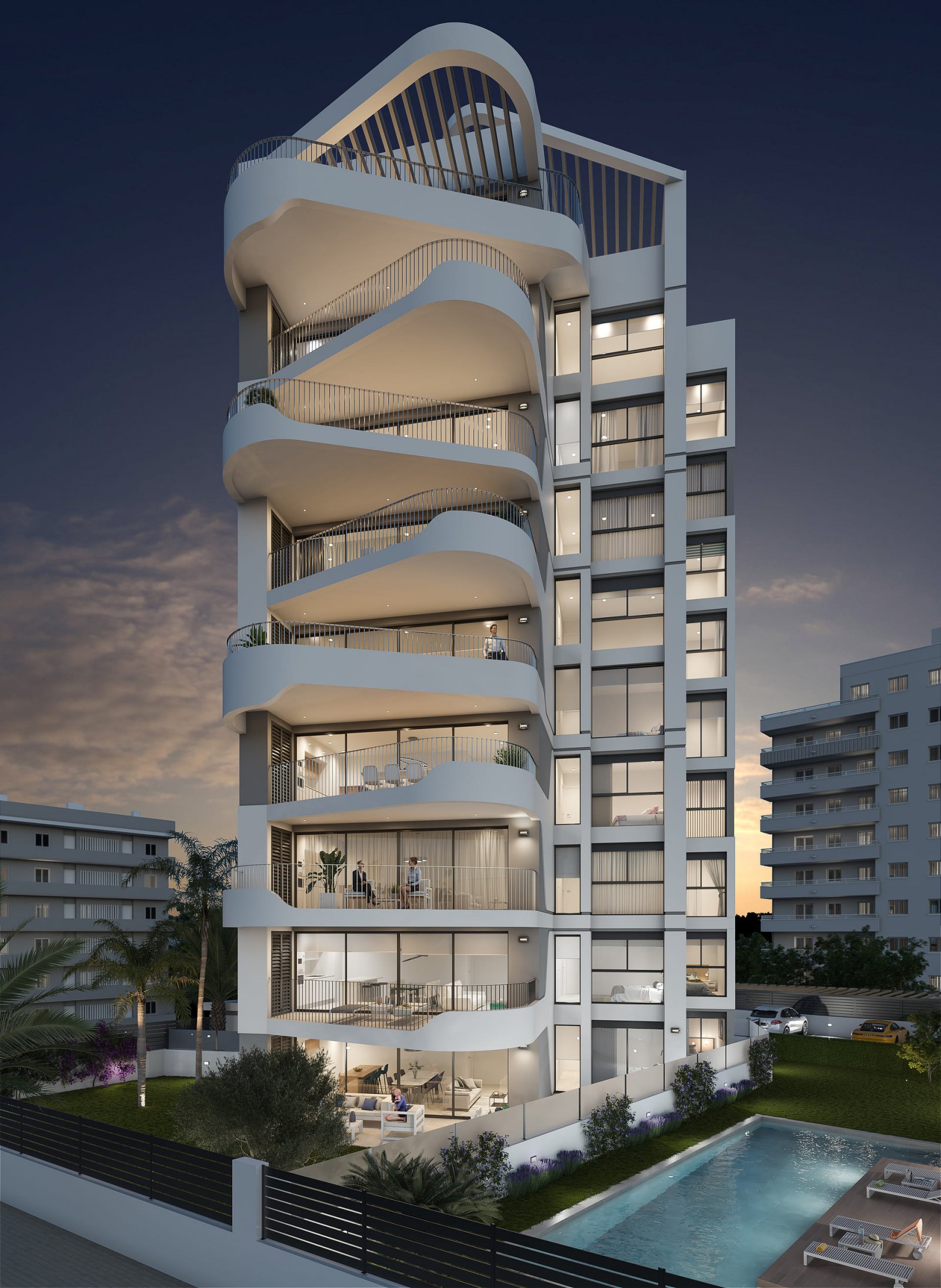  In der charmanten Stadt Guardamar del Segura gelegen, bietet diese Wohnanlage eine exklusive Auswahl von neun Immobilien, darunter Apartments, Erdges