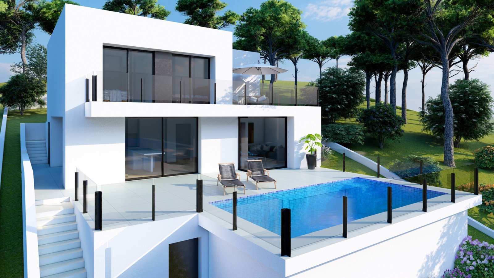  Dieses exklusive freistehende Chalet befindet sich in der charmanten Ortschaft Benitachell und bietet ein einzigartiges Wohnerlebnis nur 500 Meter vo