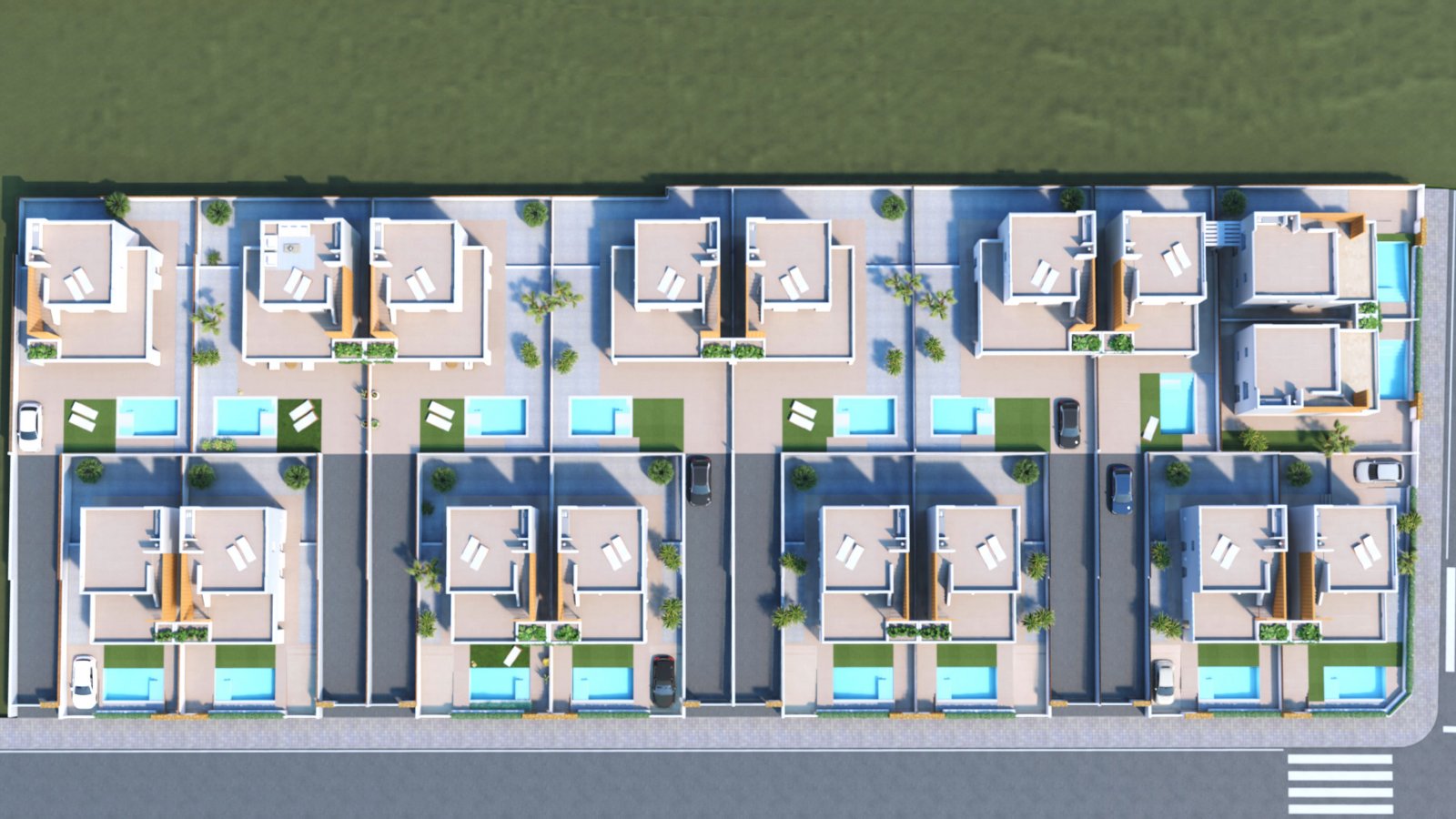  Im charmanten Ort Pilar de la Horadada gelegen, bietet dieses Ensemble von 15 freistehenden Chalets eine bevorzugte Lage für diejenigen, die eine ruh