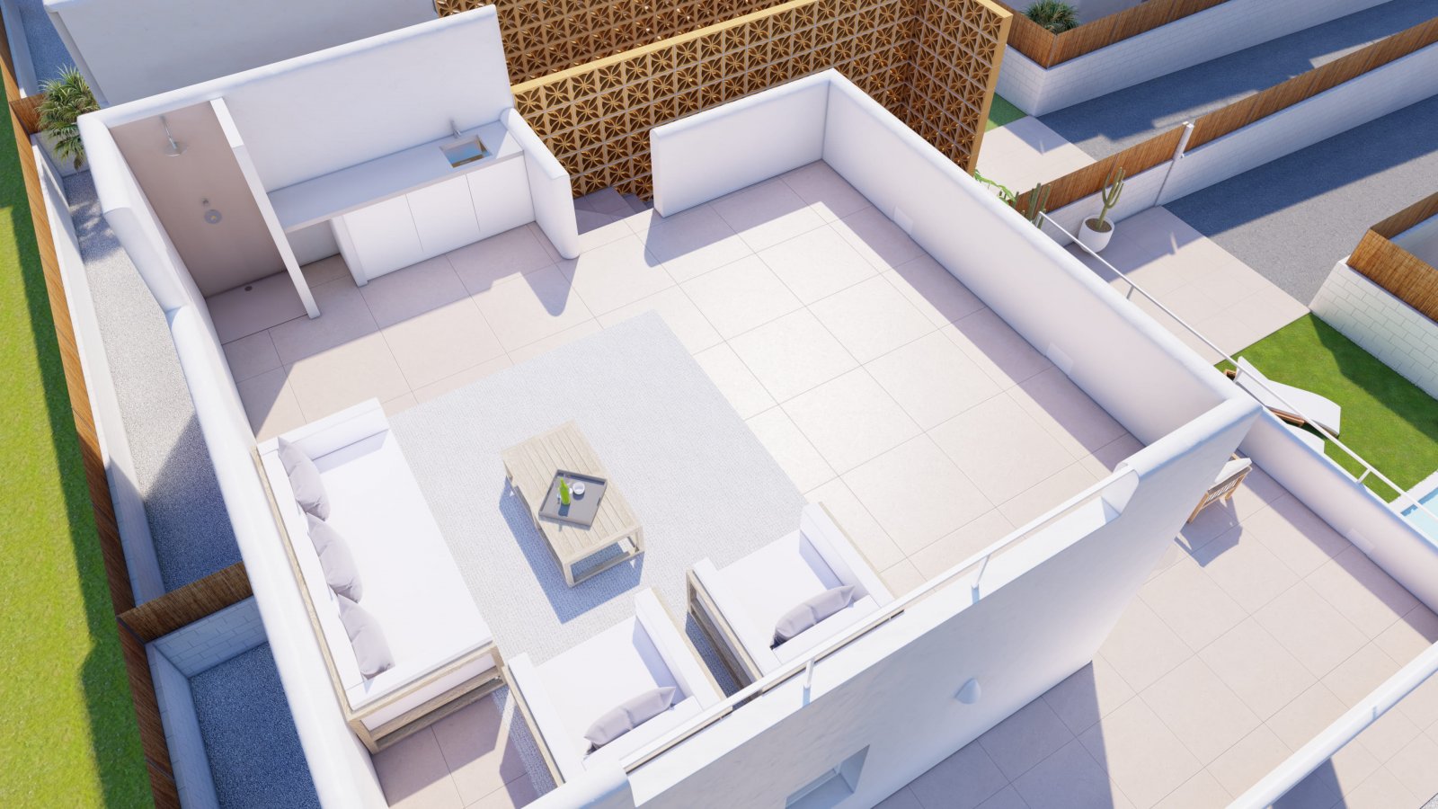  Im charmanten Ort Pilar de la Horadada gelegen, bietet dieses Ensemble von 15 freistehenden Chalets eine bevorzugte Lage für diejenigen, die eine ruh