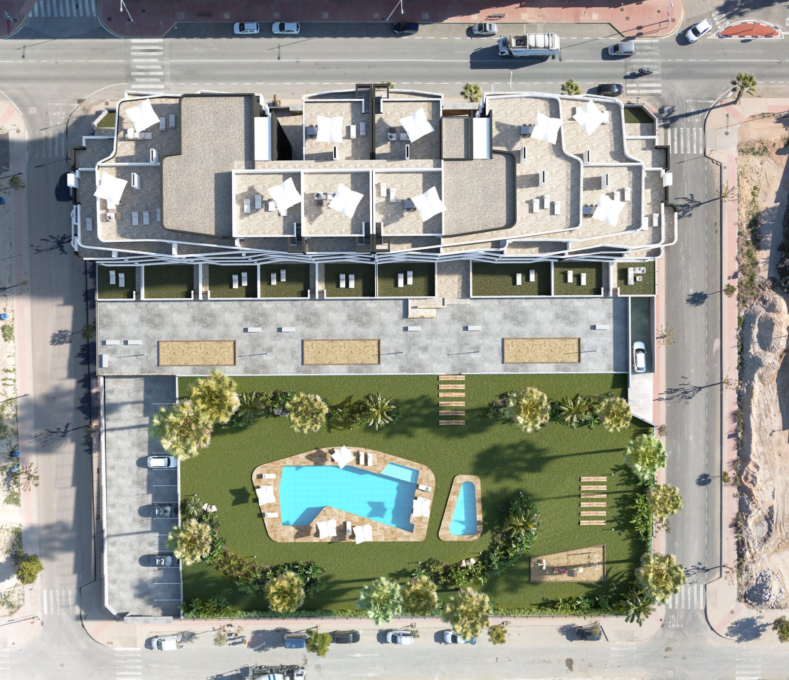  Diese Wohnanlage befindet sich in der charmanten Gemeinde San Miguel de Salinas und bietet eine Vielzahl von Wohnmöglichkeiten, die unterschiedlichen