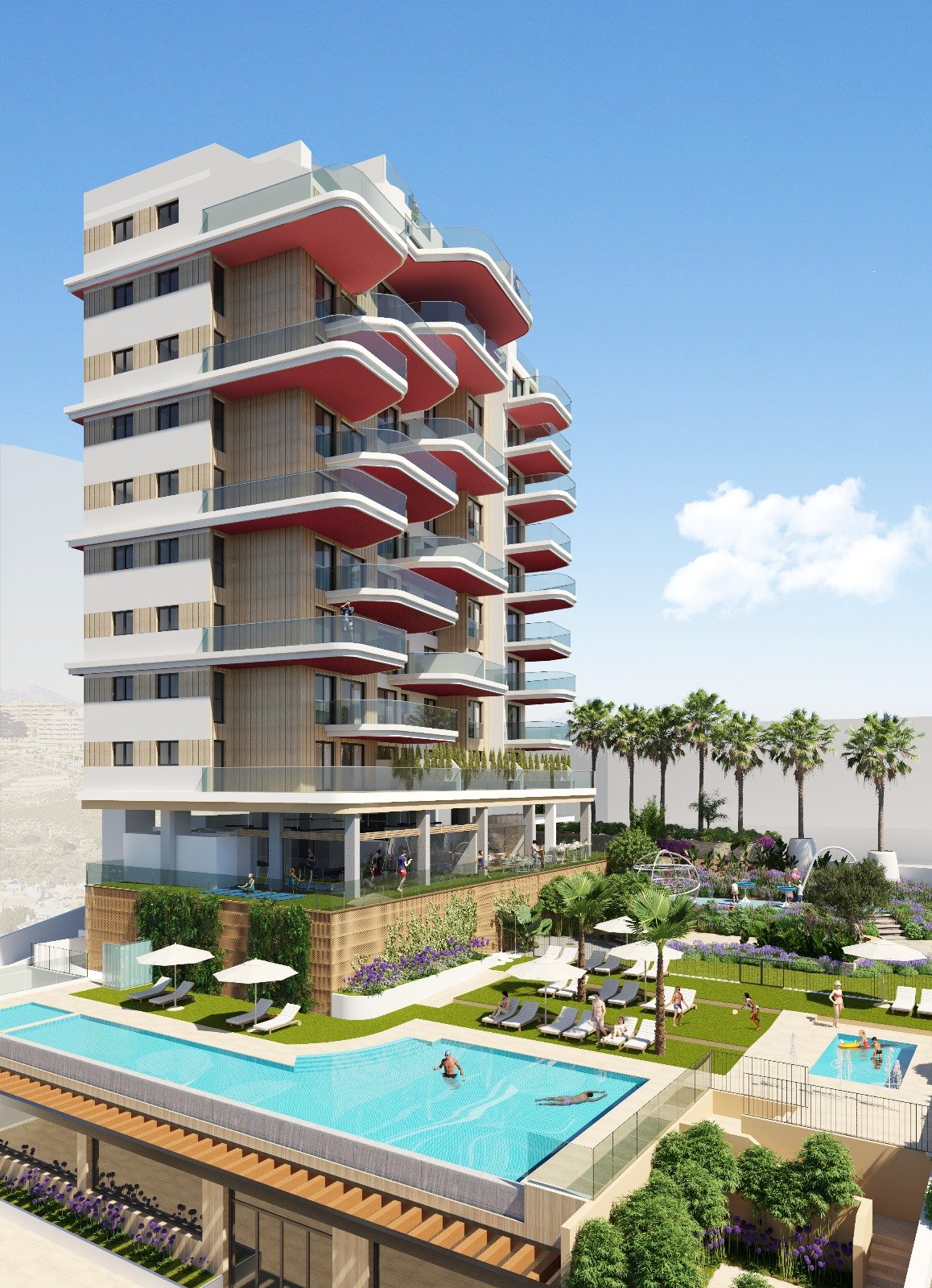  In der charmanten Stadt Calpe gelegen, bietet diese exklusive Sammlung von 38 Immobilien ein einzigartiges Wohnerlebnis mit Meerblick. Das Angebot um