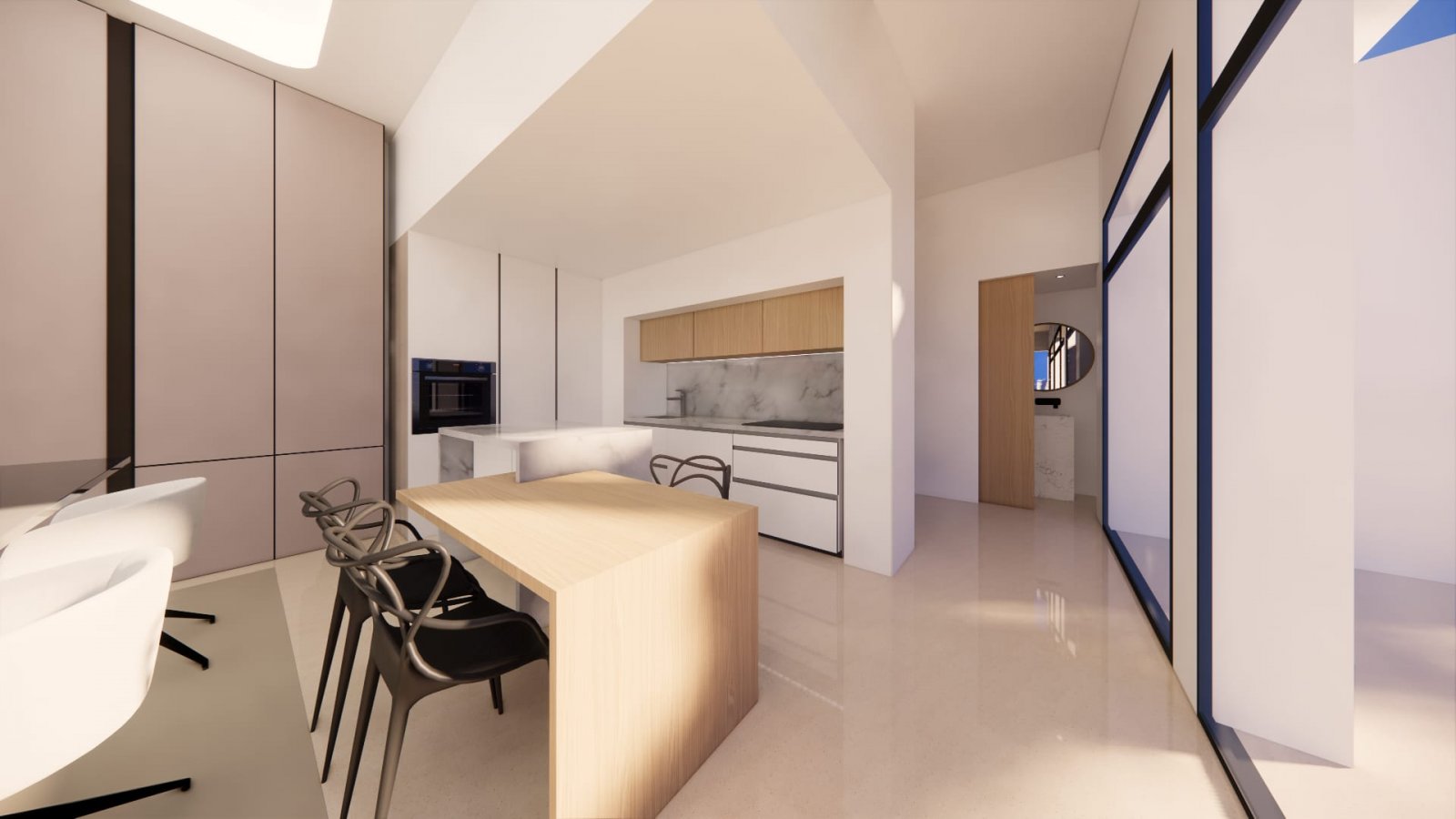  Im charmanten Ort Pilar de la Horadada gelegen, bietet diese exklusive Sammlung von vier freistehenden Häusern eine ruhige und gut angebundene Wohnum