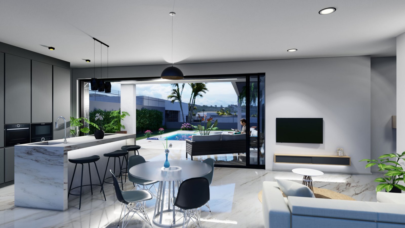  In der charmanten Ortschaft Algorfa gelegen, bietet diese exklusive Sammlung von 44 freistehenden Häusern eine privilegierte Umgebung für diejenigen,