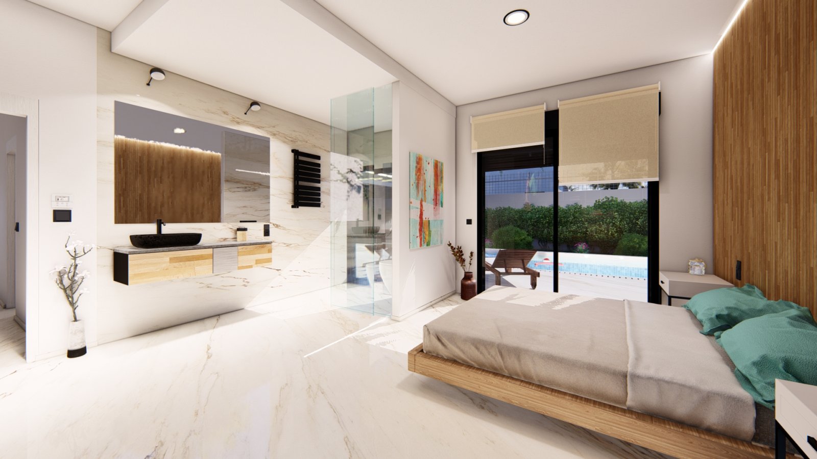  In der charmanten Ortschaft Algorfa gelegen, bietet diese exklusive Sammlung von 44 freistehenden Häusern eine privilegierte Umgebung für diejenigen,