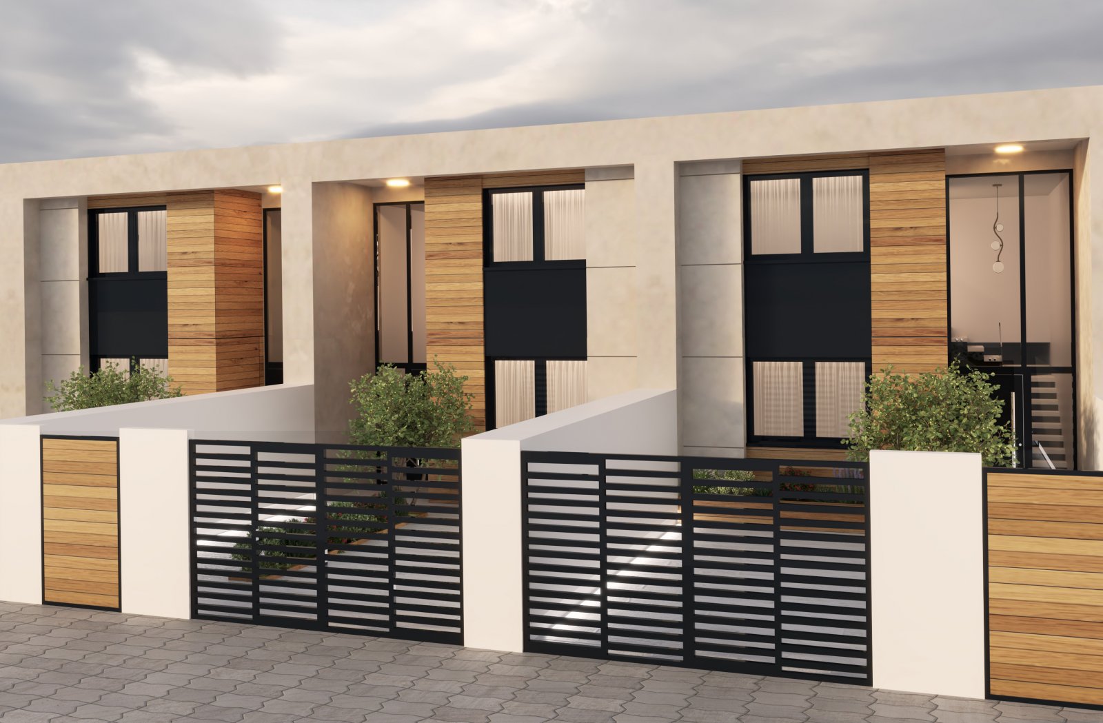  In der charmanten Stadt Alfaz del Pi gelegen, bietet diese exklusive Sammlung von 13 Reihenhäusern einen modernen und komfortablen Lebensstil. Entwor