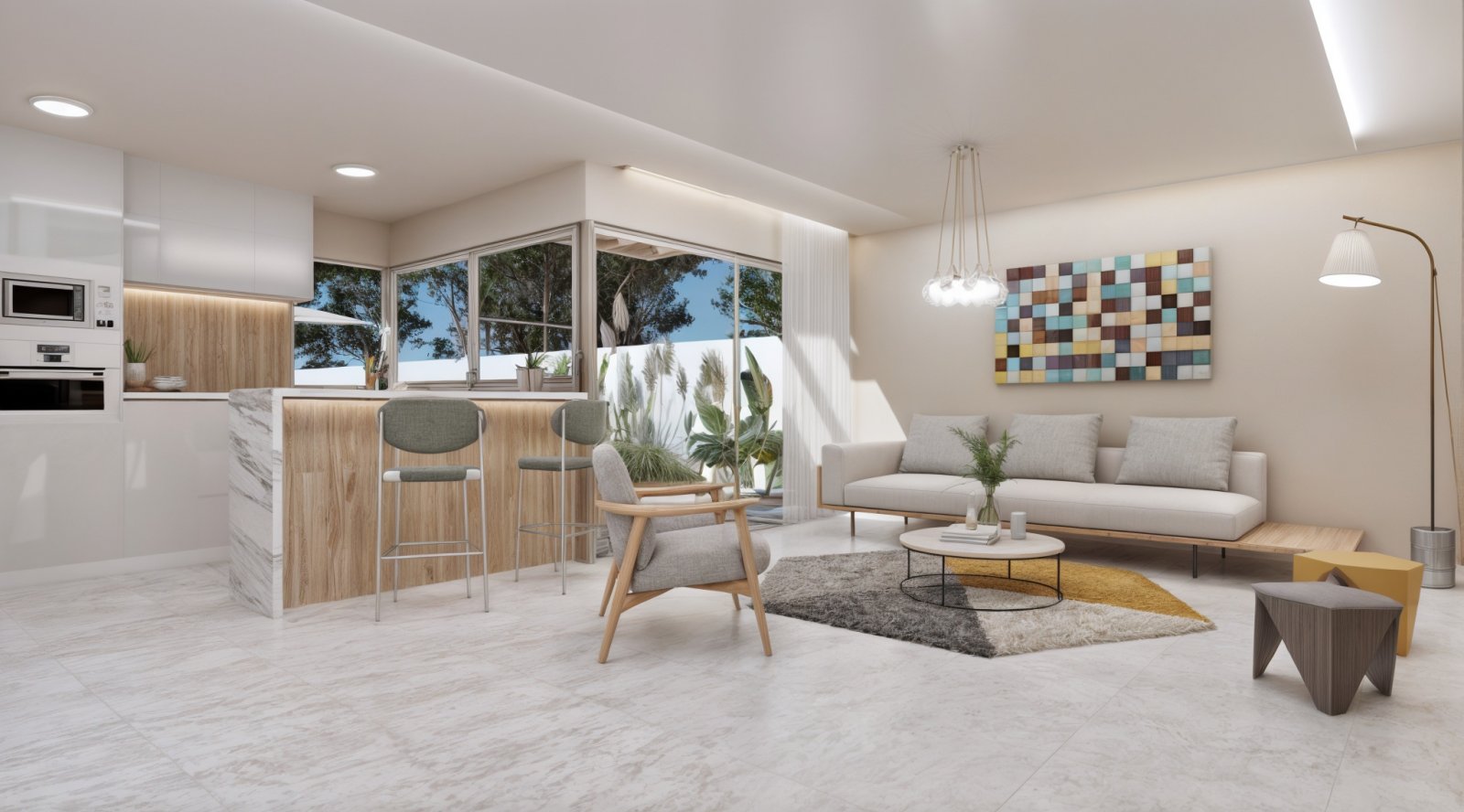  In der charmanten Stadt Alfaz del Pi gelegen, bietet diese exklusive Sammlung von 13 Reihenhäusern einen modernen und komfortablen Lebensstil. Entwor