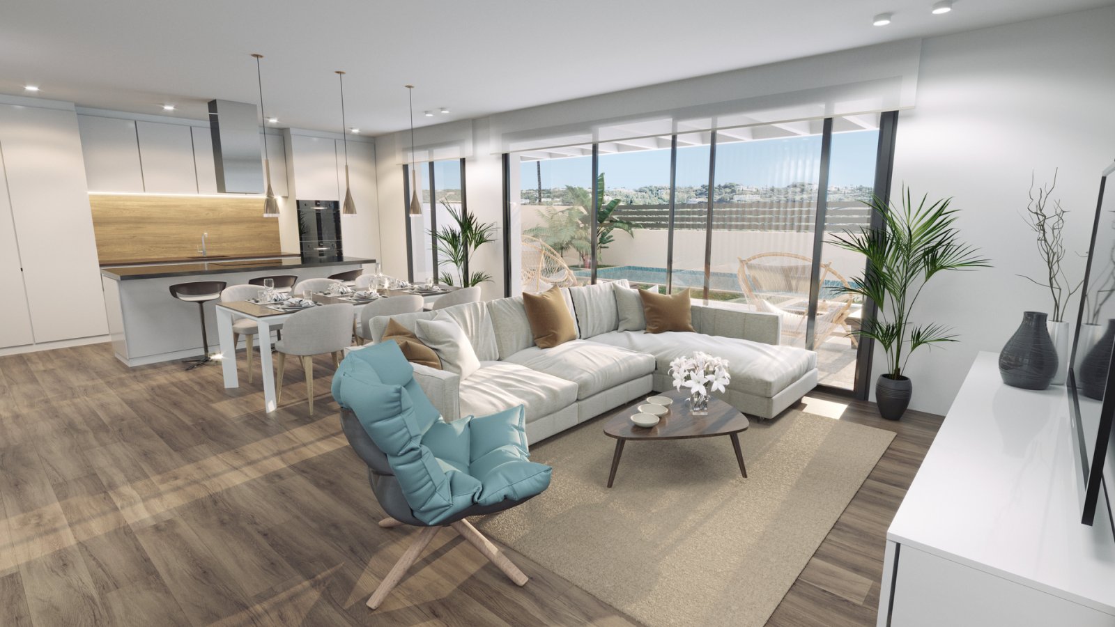  In der charmanten Ortschaft Finestrat gelegen, bietet diese exklusive Sammlung von 10 freistehenden Häusern eine privilegierte Umgebung mit beeindruc