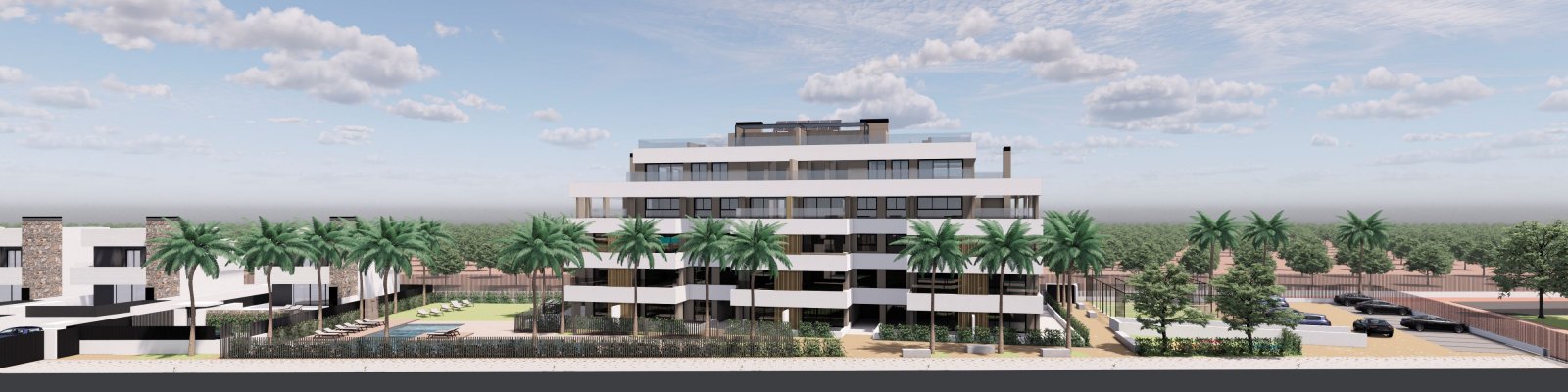  In der charmanten Ortschaft Torre-Pacheco gelegen, bietet diese Wohnanlage eine Vielzahl von Wohnmöglichkeiten, die sich an unterschiedliche Bedürfni