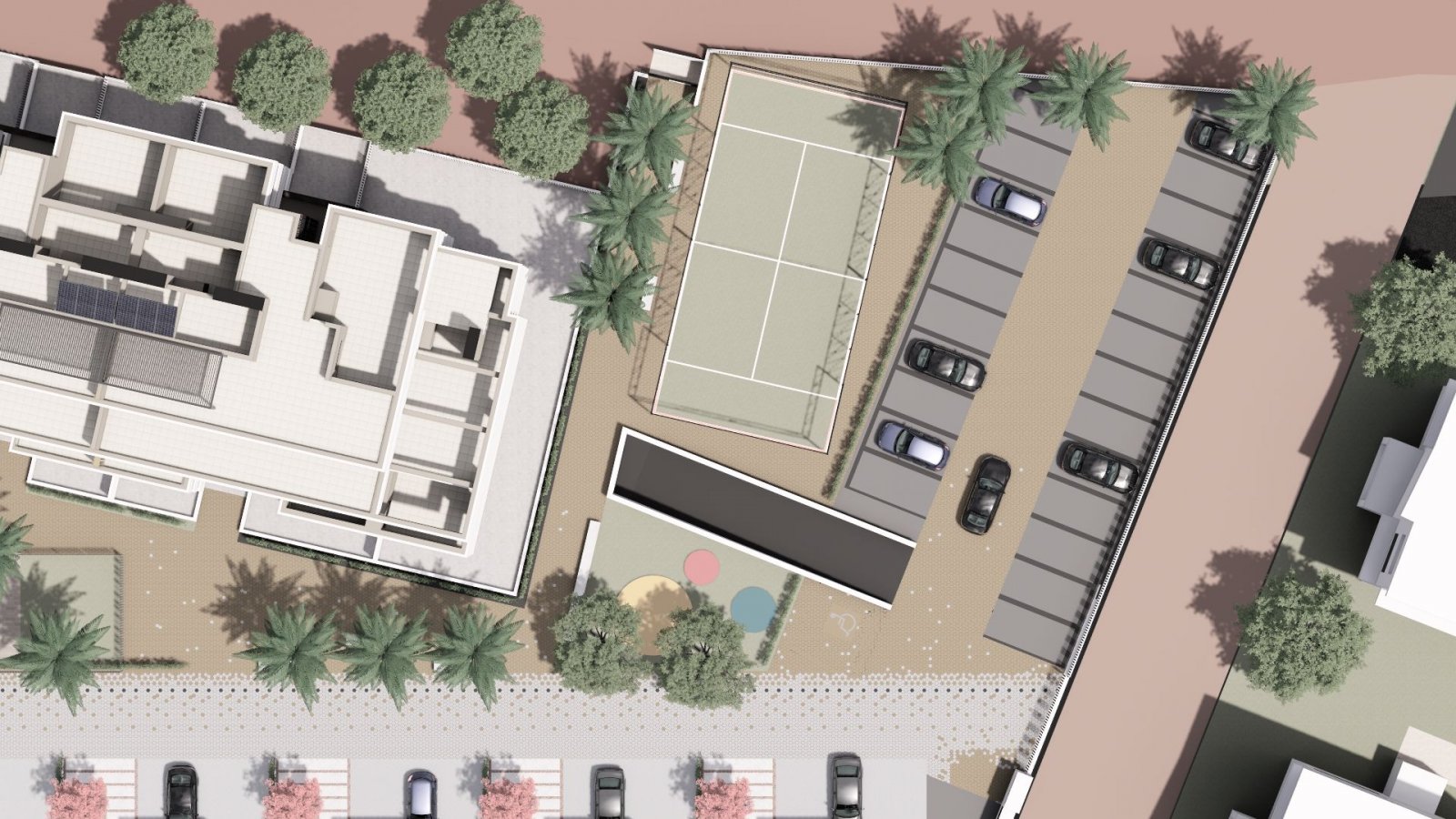  In der charmanten Ortschaft Torre-Pacheco gelegen, bietet diese Wohnanlage eine Vielzahl von Wohnmöglichkeiten, die sich an unterschiedliche Bedürfni