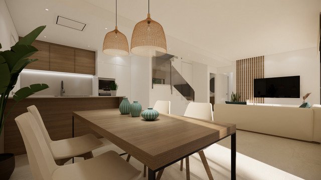  In der charmanten Stadt San Fulgencio gelegen, bietet diese exklusive Sammlung von 7 Reihenhäusern eine ideale Umgebung für diejenigen, die ein Zuhau