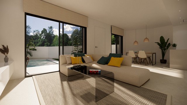  In der charmanten Stadt San Fulgencio gelegen, bietet diese exklusive Sammlung von 7 Reihenhäusern eine ideale Umgebung für diejenigen, die ein Zuhau