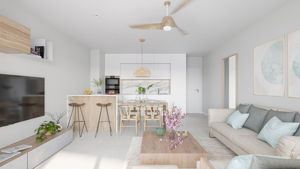  Im charmanten Ort San Pedro del Pinatar gelegen, bietet diese Wohnanlage eine Auswahl von 21 Immobilien, darunter Apartments, Erdgeschosse und Penthä