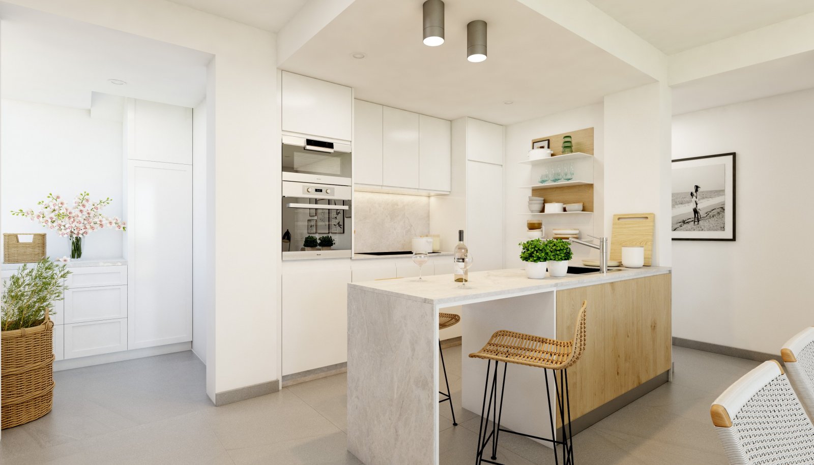  In der charmanten Stadt Polop gelegen, bietet dieser Wohnkomplex 53 freistehende Häuser, die durch ihren beeindruckenden Meerblick hervorstechen. Die