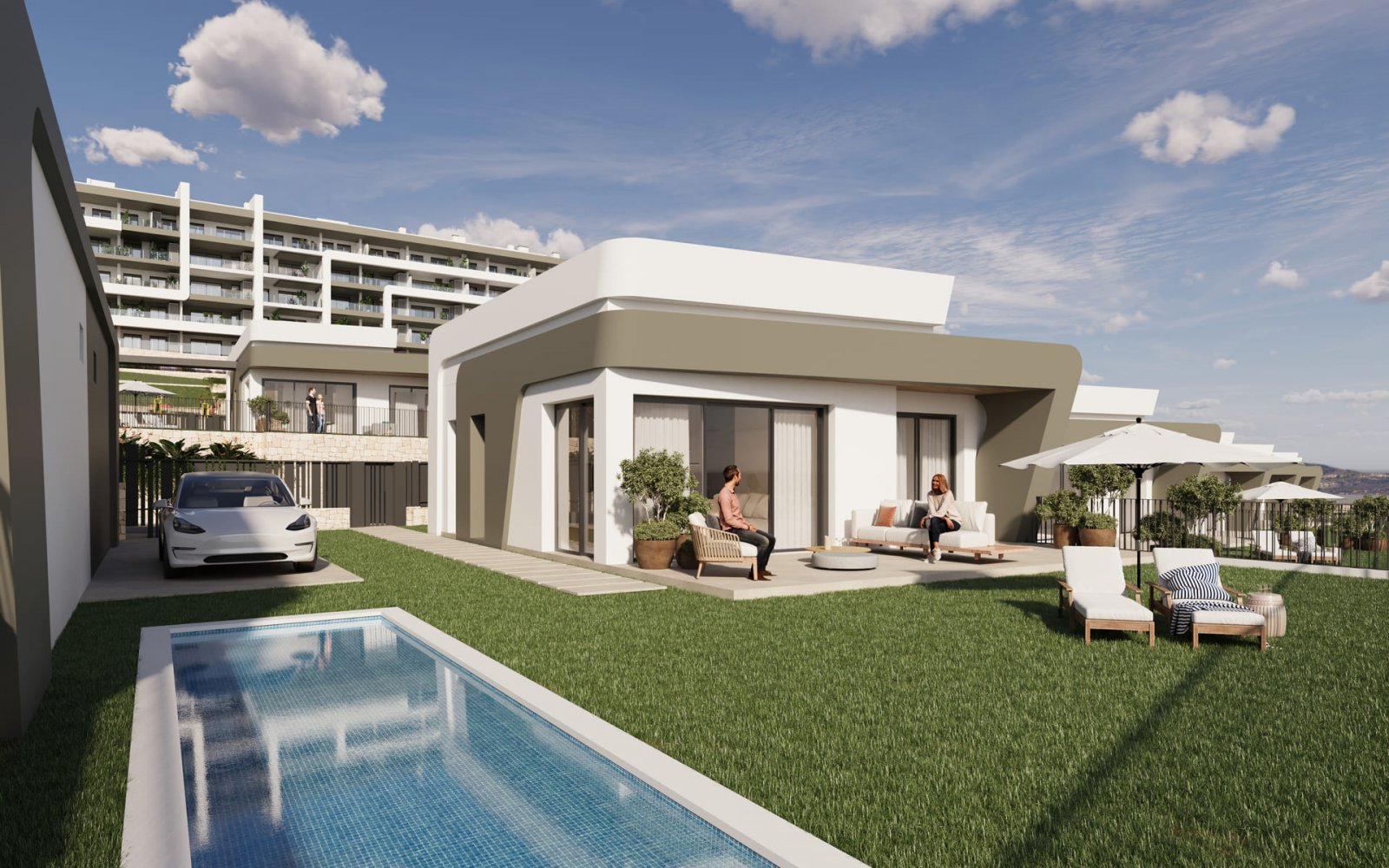  In der charmanten Stadt Mutxamel gelegen, bietet dieses Wohnresort eine privilegierte Umgebung mit Meerblick. Es besteht aus 59 Einheiten, und zukünf