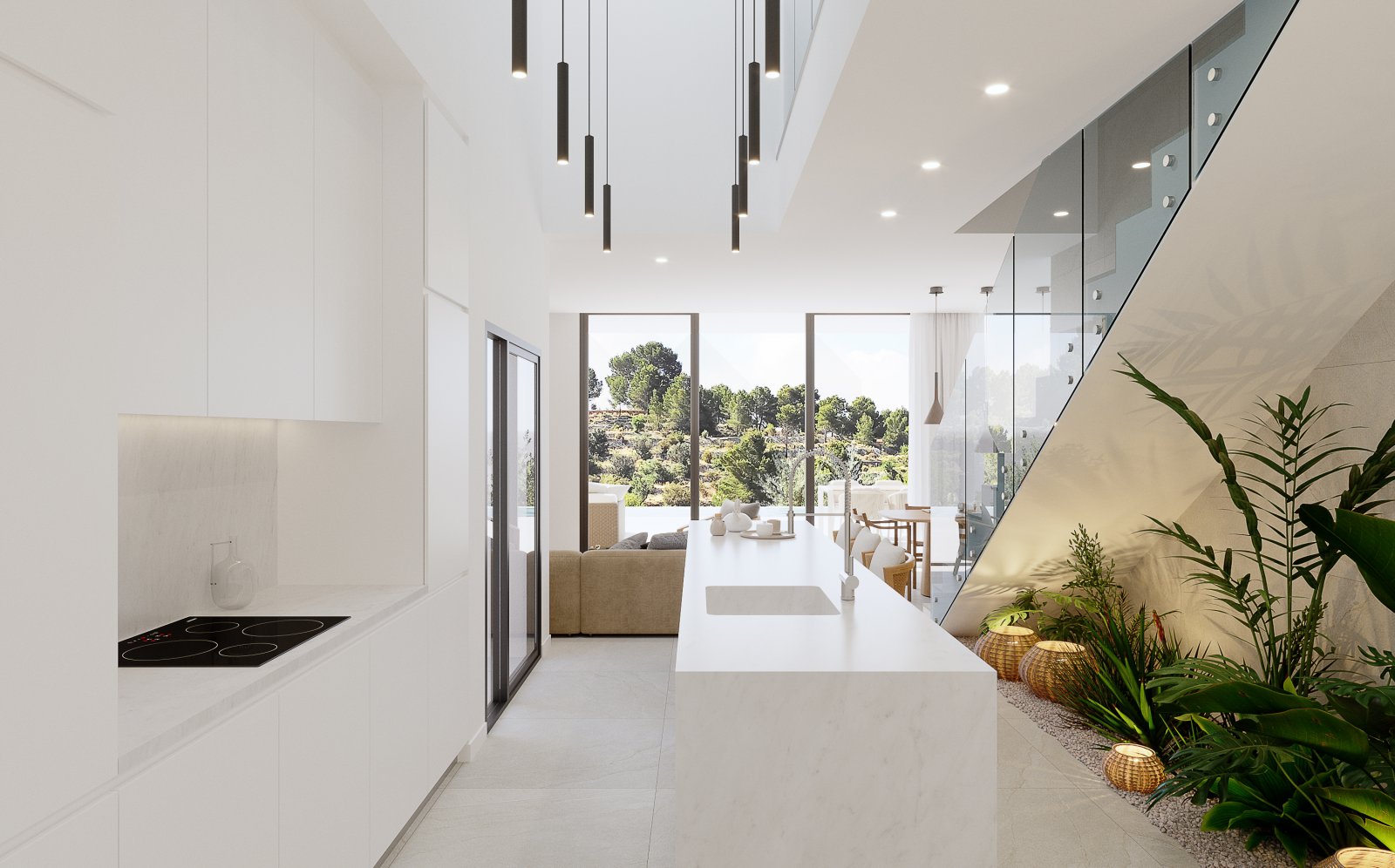  In der charmanten Stadt Finestrat gelegen, bietet diese exklusive Sammlung von 14 freistehenden Häusern eine einzigartige Wohnumgebung. Die Immobilie