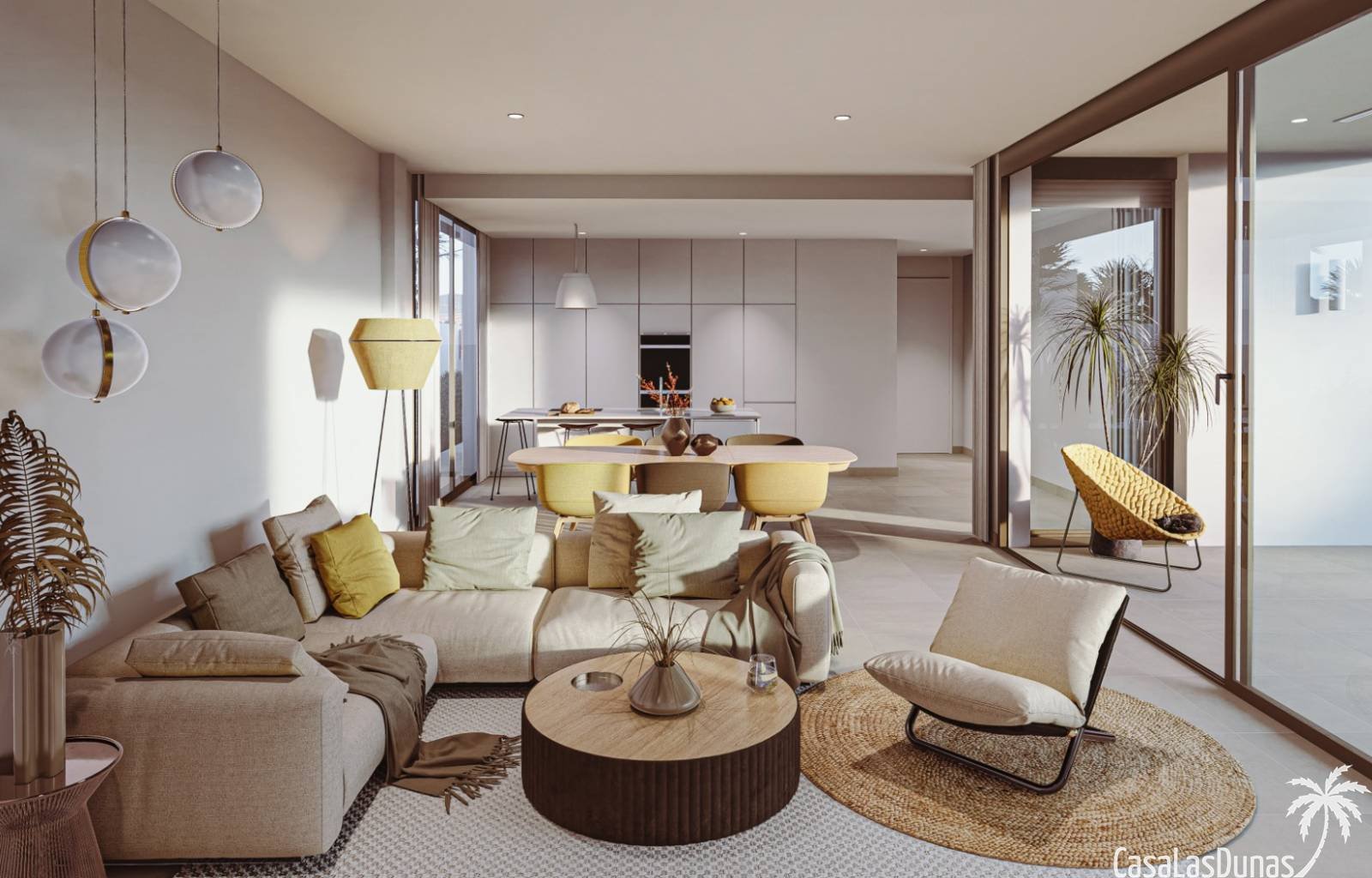 Wunderschöne Villen in Mar de Cristal mit 3 Schlafzimmern und 2 Bädern. Die Häuser haben ein modernes Aussehen kombiniert mit natürlichen Elementen.