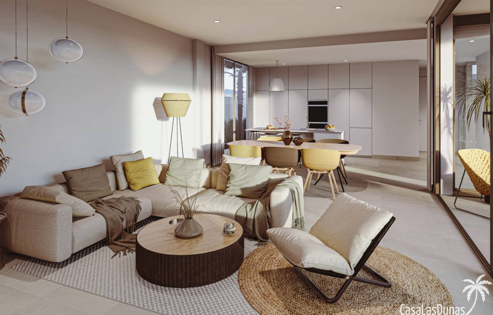 Wunderschöne Villen in Mar de Cristal mit 3 Schlafzimmern und 2 Bädern. Die Häuser haben ein modernes Aussehen kombiniert mit natürlichen Elementen.