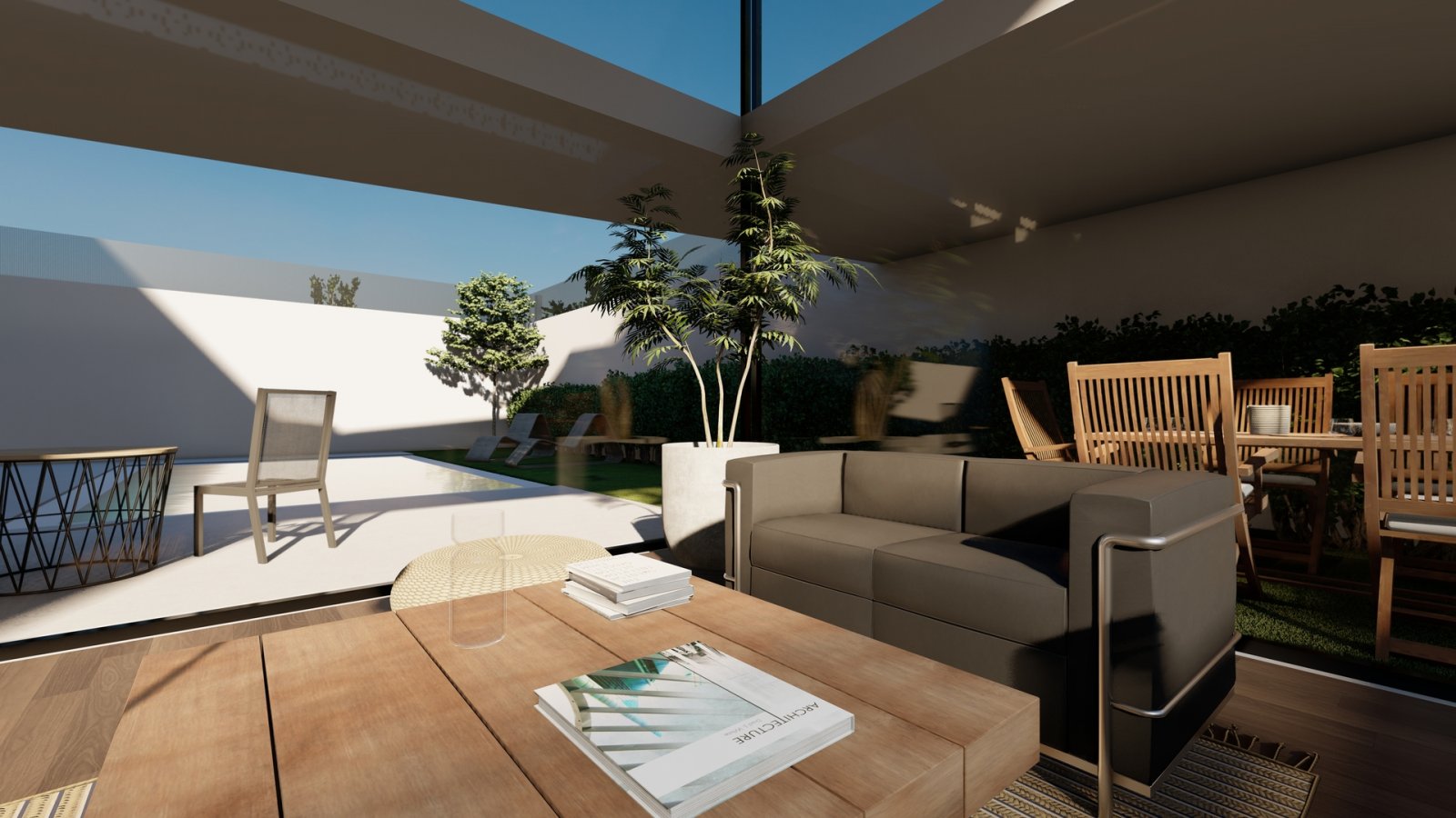 In der charmanten Umgebung von Los Baños de Fortuna gelegen, bieten diese freistehenden Häuser einen exklusiven und komfortablen Lebensstil. Mit insg