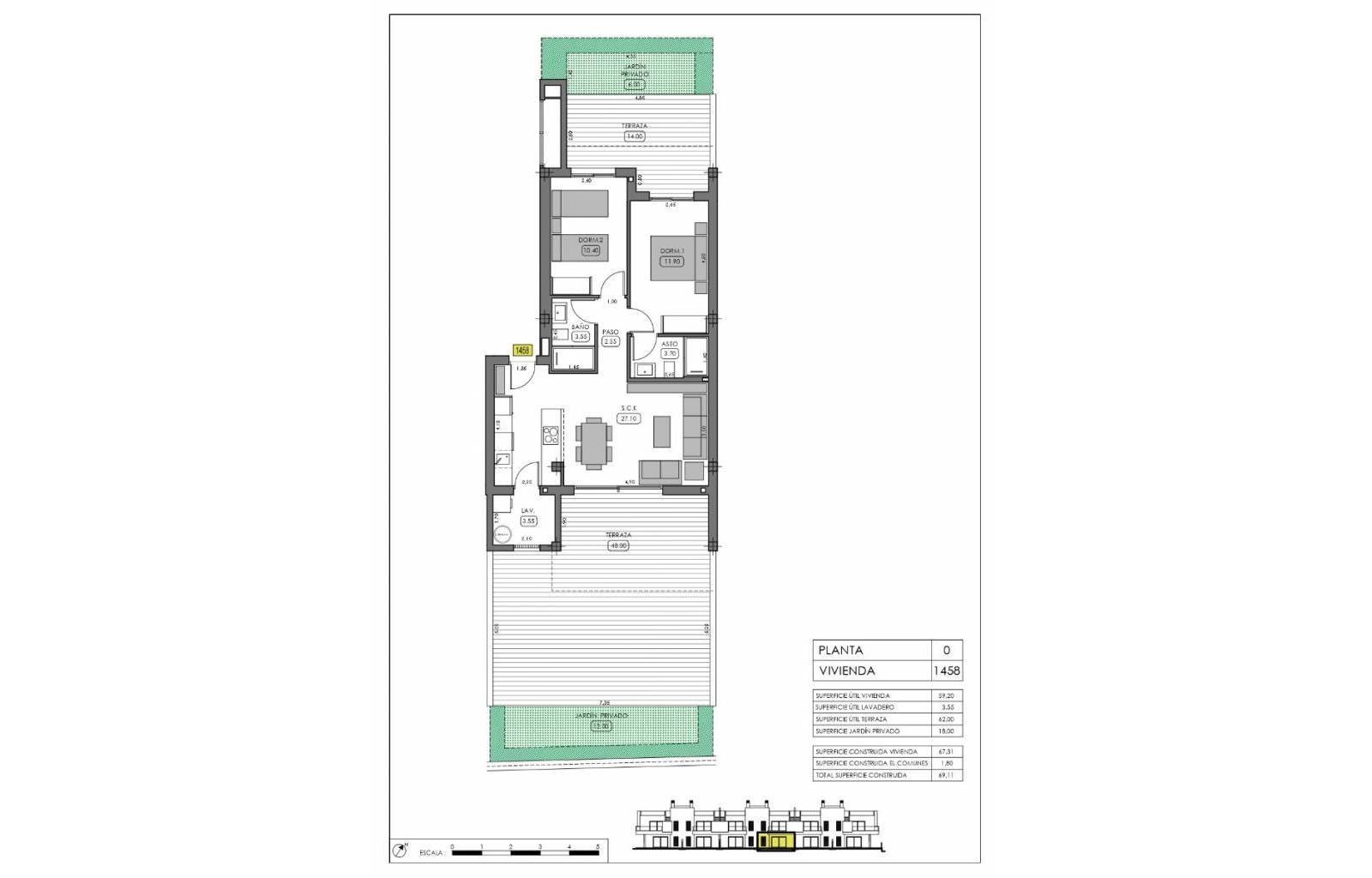 In diesem bekannten und gepflegten Golfresort finden wir ein Projekt mit vielen verschiedenen Haustypen. Es gibt Apartments, Stadthäuser und freisteh