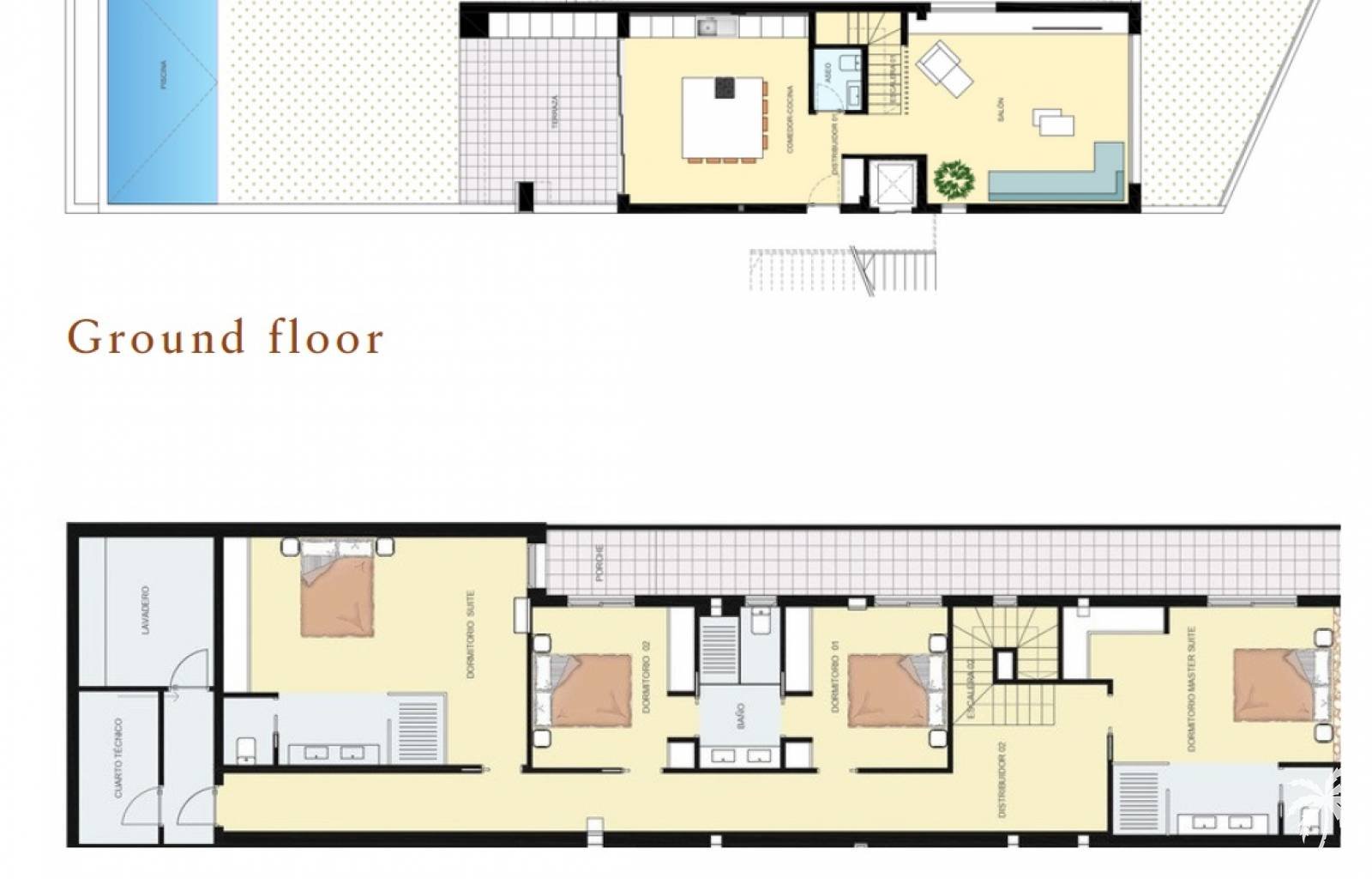 Sie suchen ein großes Haus mit privatem Pool, möchten aber in einer geschlossenen Wohnanlage wohnen? Suchen Sie also nicht weiter: Dieses Projekt ist