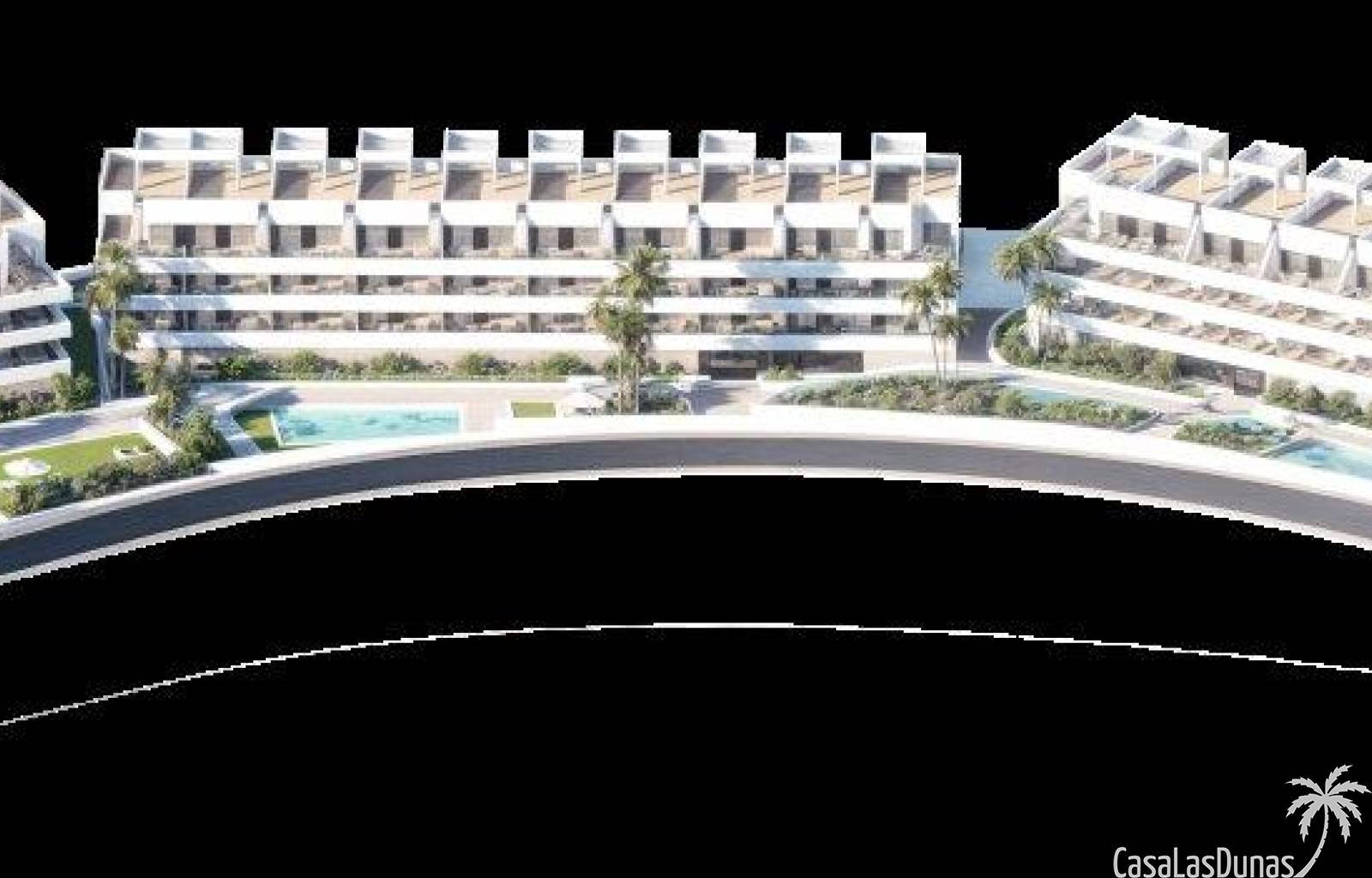Dieser sichere Wohnkomplex besteht aus 99 modernen Apartments mit 2 Schlafzimmern und 2 Bädern, nur 2,3 km von den Stränden von Benidorm entfernt. Es