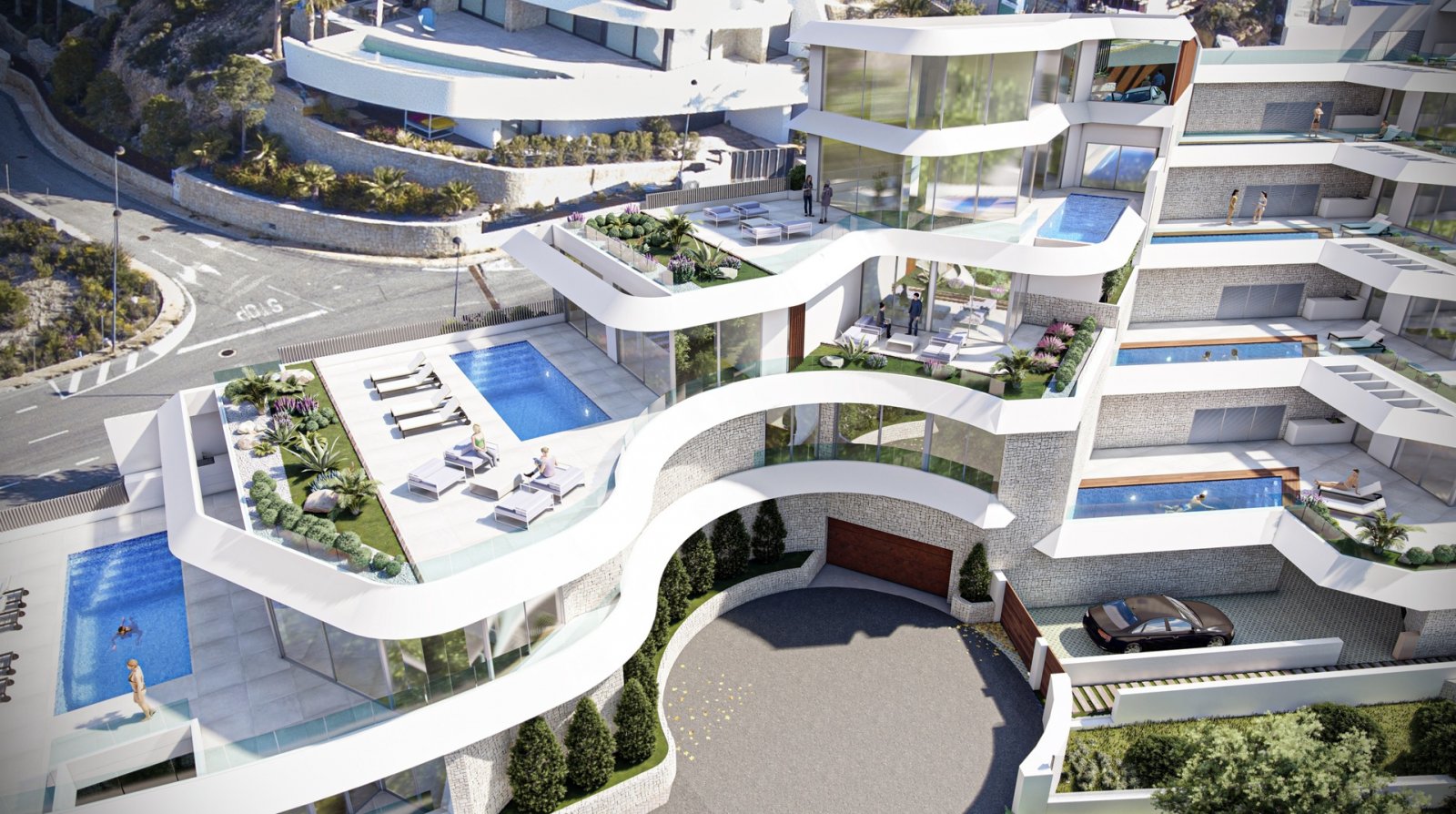 Im charmanten Pueblo Mascarat gelegen, bietet dieser exklusive Wohnkomplex eine Auswahl an Wohnungen und Penthäusern, die für diejenigen entworfen wu