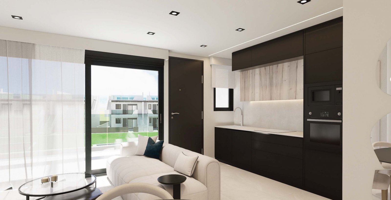 In der charmanten Gemeinde Pilar de la Horadada gelegen, bietet dieser Wohnkomplex eine Auswahl von 28 Bungalows, unterteilt in zwei Typologien: High