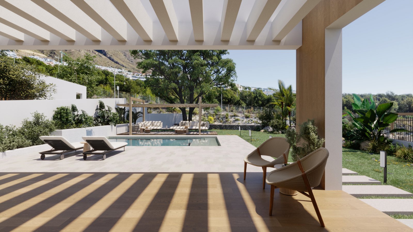  In der exklusiven Gegend von Golf Bahía gelegen, bietet dieser Wohnkomplex eine Auswahl von 6 freistehenden Häusern. Diese Immobilien zeichnen sich d