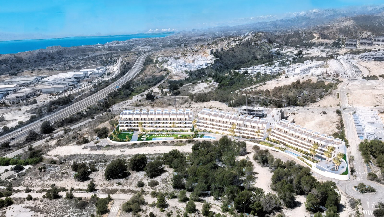  In der prestigeträchtigen Gegend von Golf Bahía gelegen, bietet dieser Wohnkomplex eine Auswahl von 60 Immobilien, darunter Apartments und Penthäuser