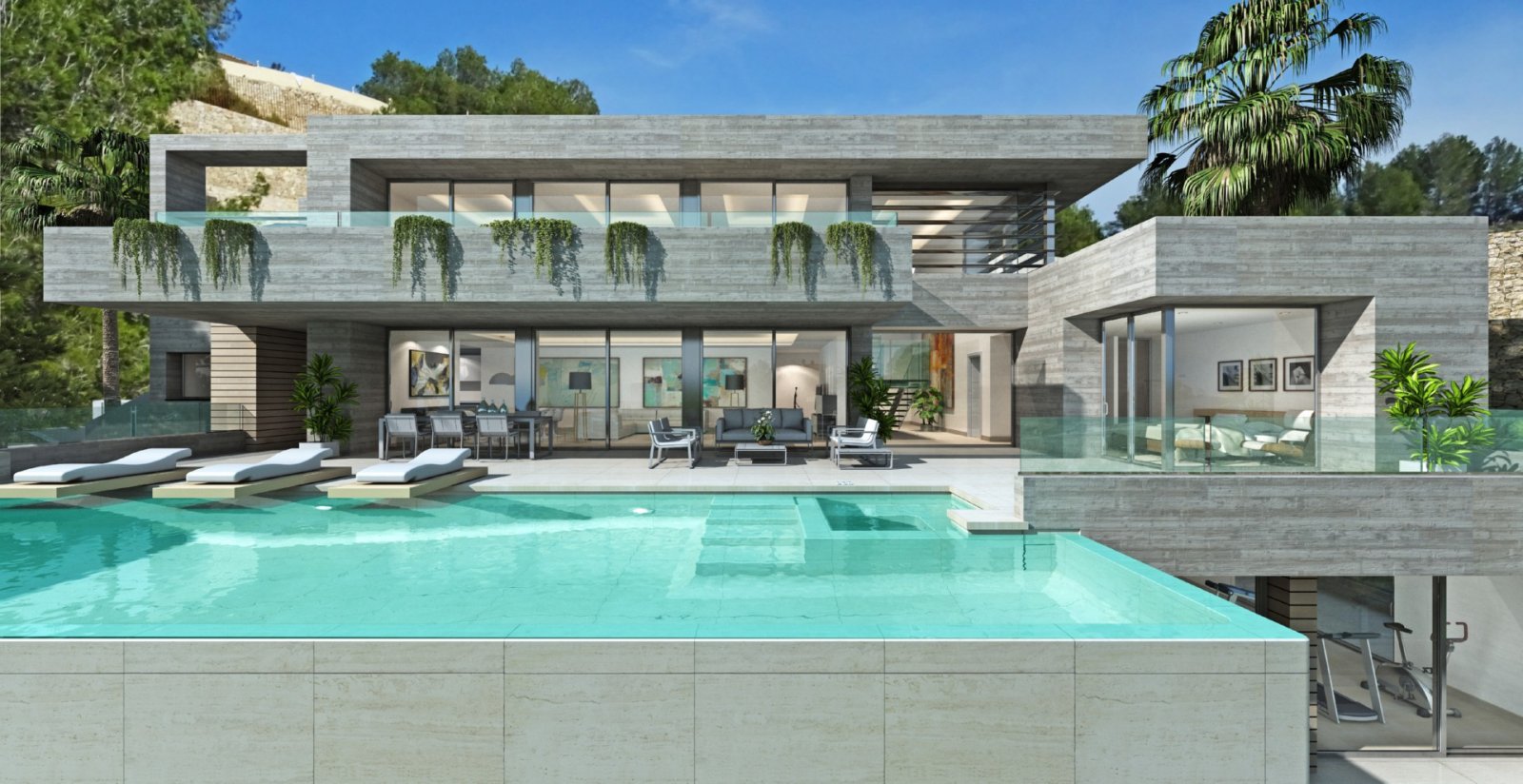 In der exklusiven Gegend von Cumbre del Sol gelegen, bieten diese Villen eine privilegierte Umgebung mit beeindruckendem Meerblick. Mit insgesamt 21