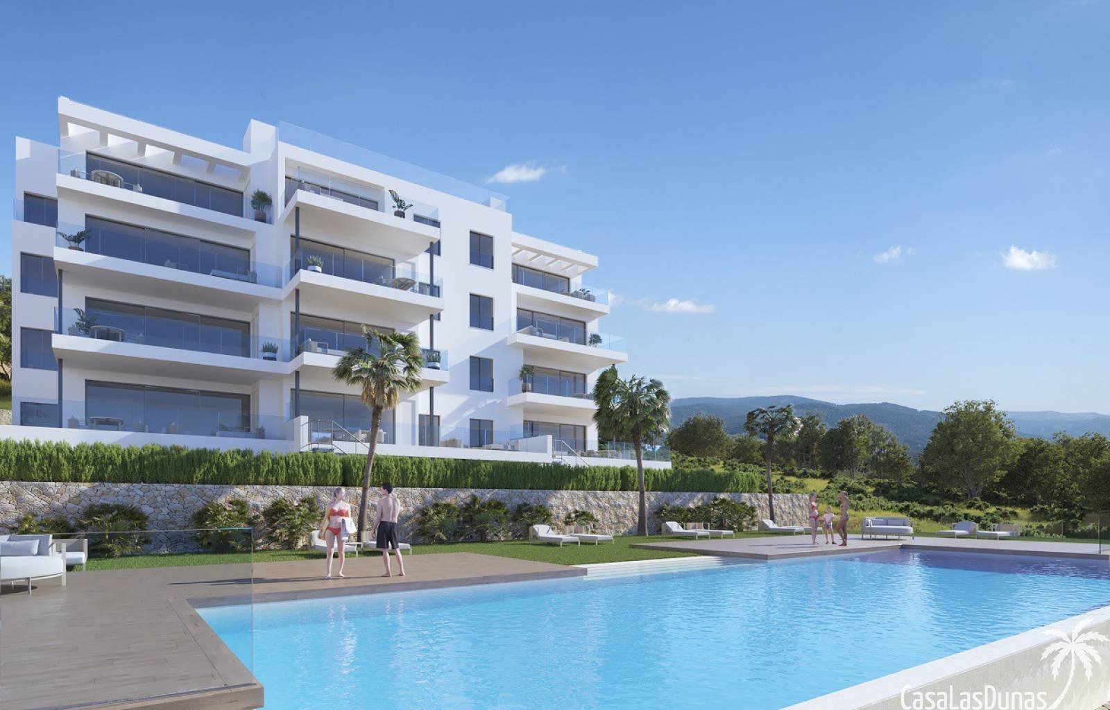  Diese wunderschöne, luxuriöse Neubauanlage befindet sich in Las Colinas Golf, einem exklusiven Golfplatz mit Sicherheitsdienst, Geschäften und Restau