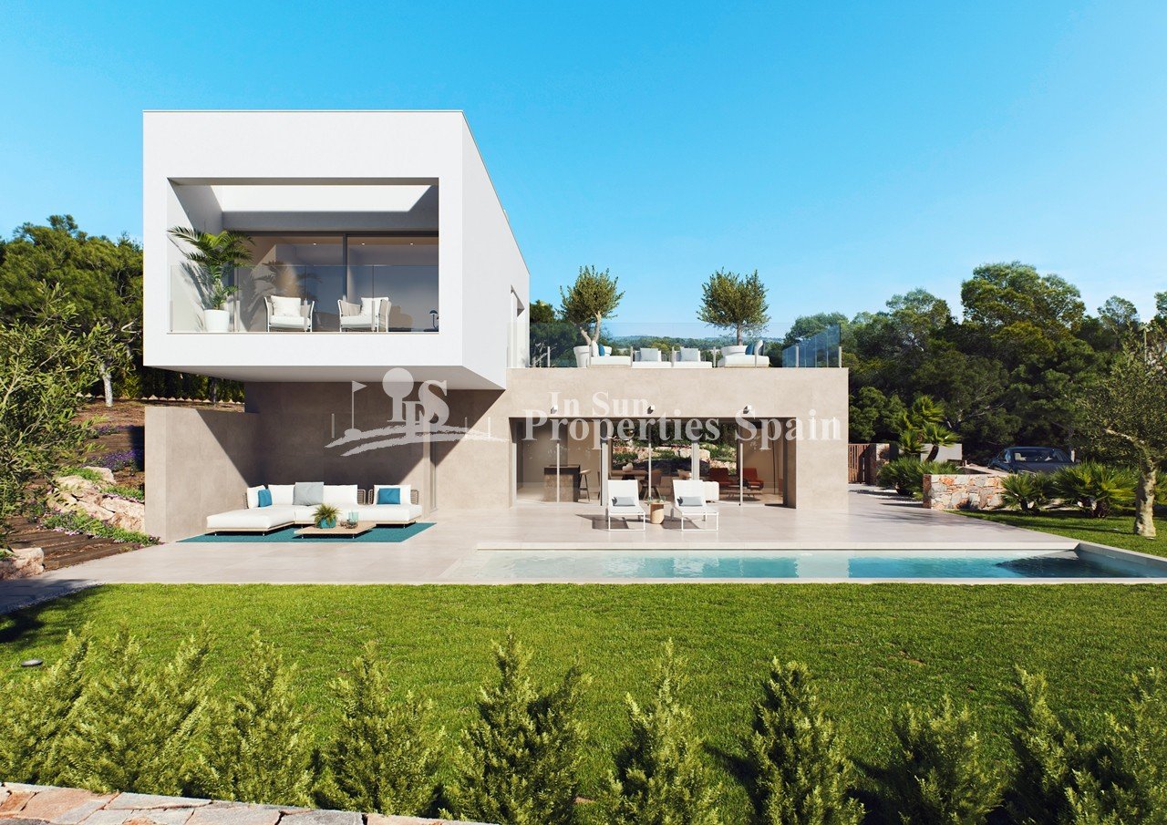 Orihuela Costa:  Die außergewöhnliche, 150 m² große, komplett möblierte Luxusvilla „Key Ready” befindet sich auf einem großzügigen 699 m² großen Grundstück im renommi 