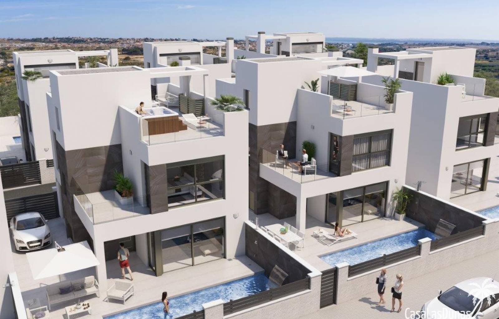 Eines der berühmtesten Küstengebiete der Küste von Alicante ist Orihuela Costa, wo dieses luxuriöse Wohnprojekt gebaut wird. Diese kleine Residenz wi