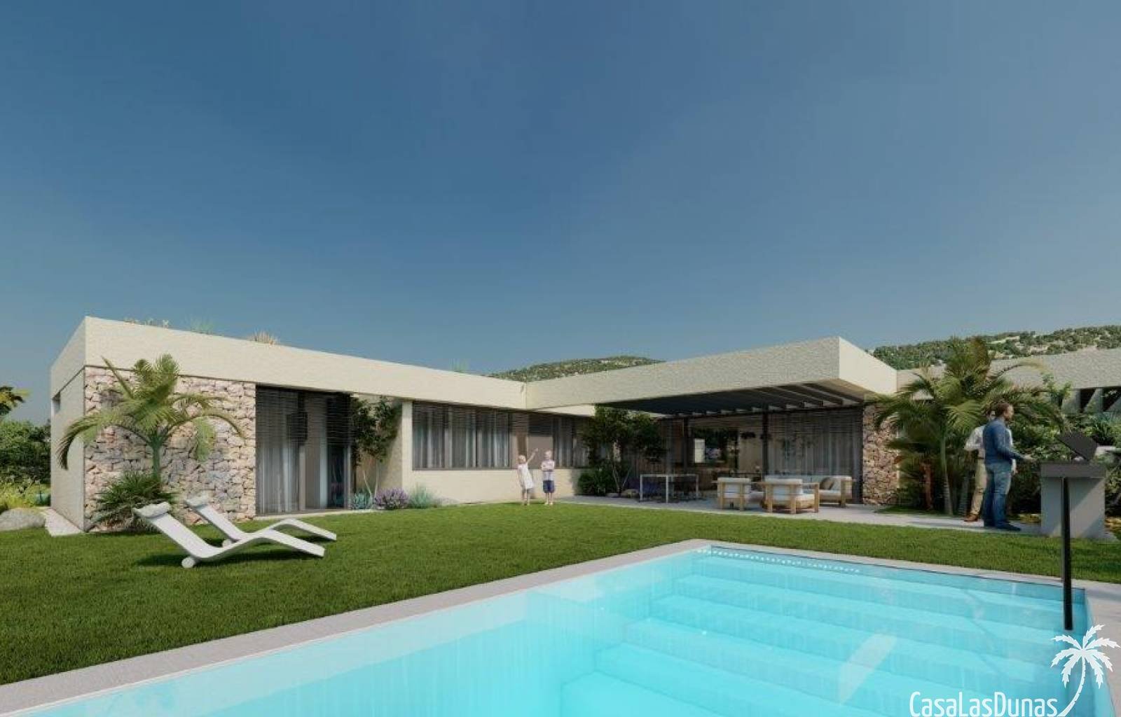 San Javier:  Diese Luxusvillen sind so konzipiert, dass sie eine natürliche Lebensweise gewährleisten. Die Villen verfügen über 3 geräumige Schlafzimmer und sind  