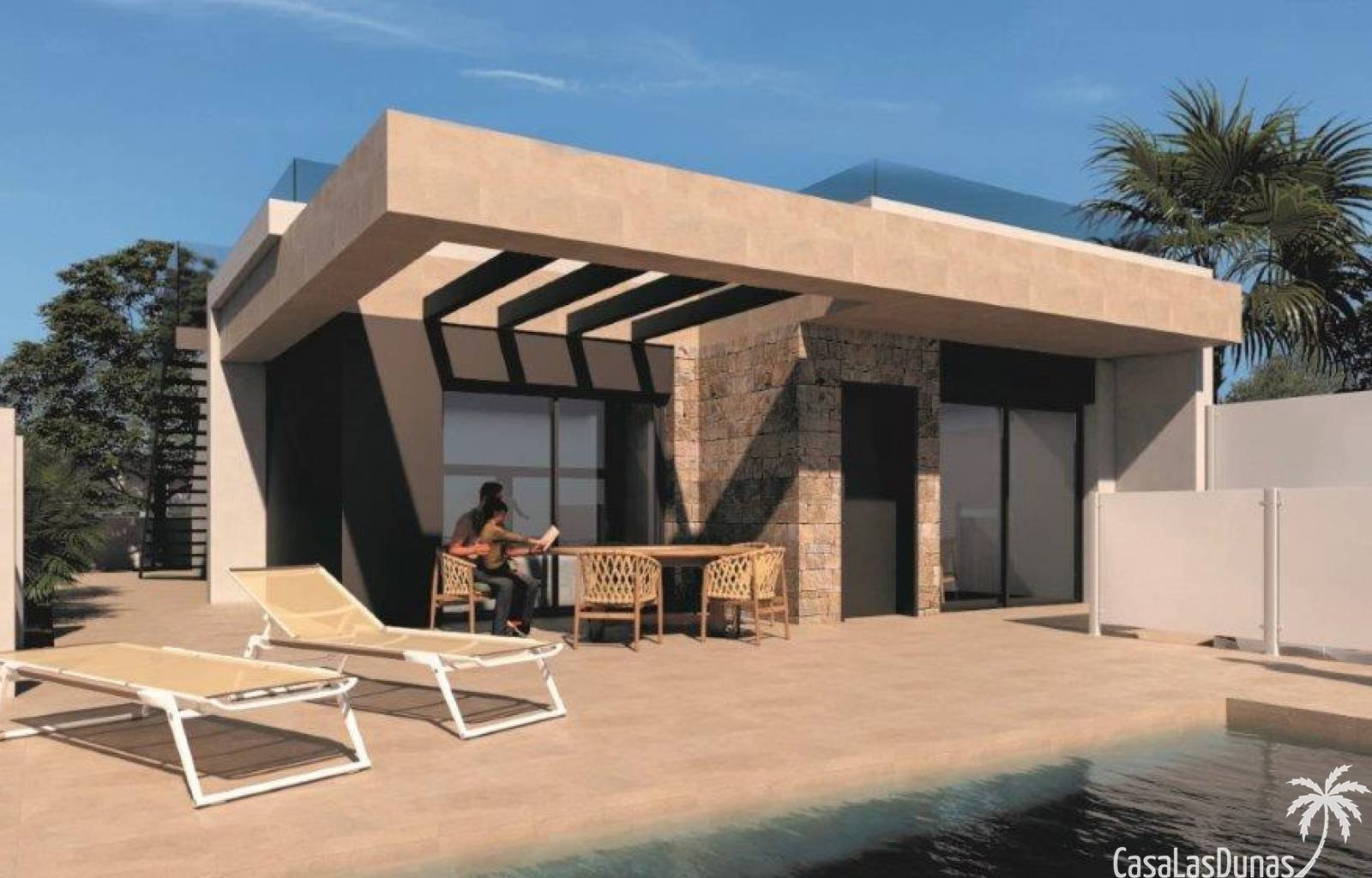 Ciudad Quesada:  Schöne Einfamilienhäuser mit spektakulärer Aussicht auf einem Hügel in Rojales.
 Sie haben die Wahl zwischen 2 Modellen von 3-Zimmer-Häusern, nämlich 